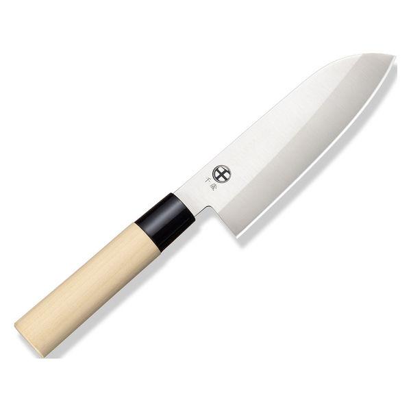 Premium Chitose Japanese Knife 3-Piece Set - Santoku, Nakiri & Deba with Wooden Handle - Professional Chef Knives for Slicing, Dicing & Filleting - Perfect for Home Cooking & Professional Kitchens