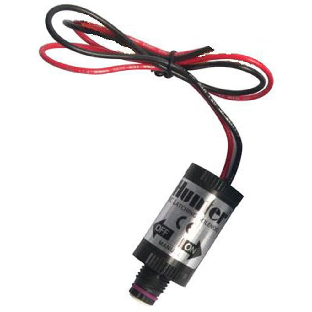Hunter Industries 458200 DC Latching Solenoid Valve - 12V/24V Electric Solenoid for Irrigation Systems, Water Control & Automation (Ideal for Lawn Sprinklers, Drip Systems & Agricultural Applications)