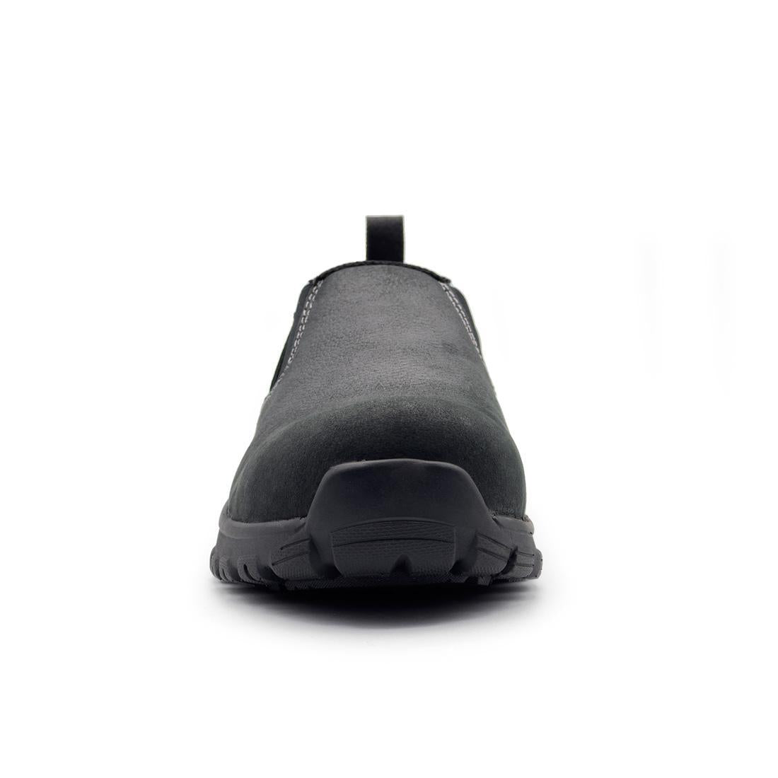 SD10 Composite Toe Work Shoes for Men - Lightweight & Safety Toe Black Work Boots for Construction, Warehouse & Industrial Jobs