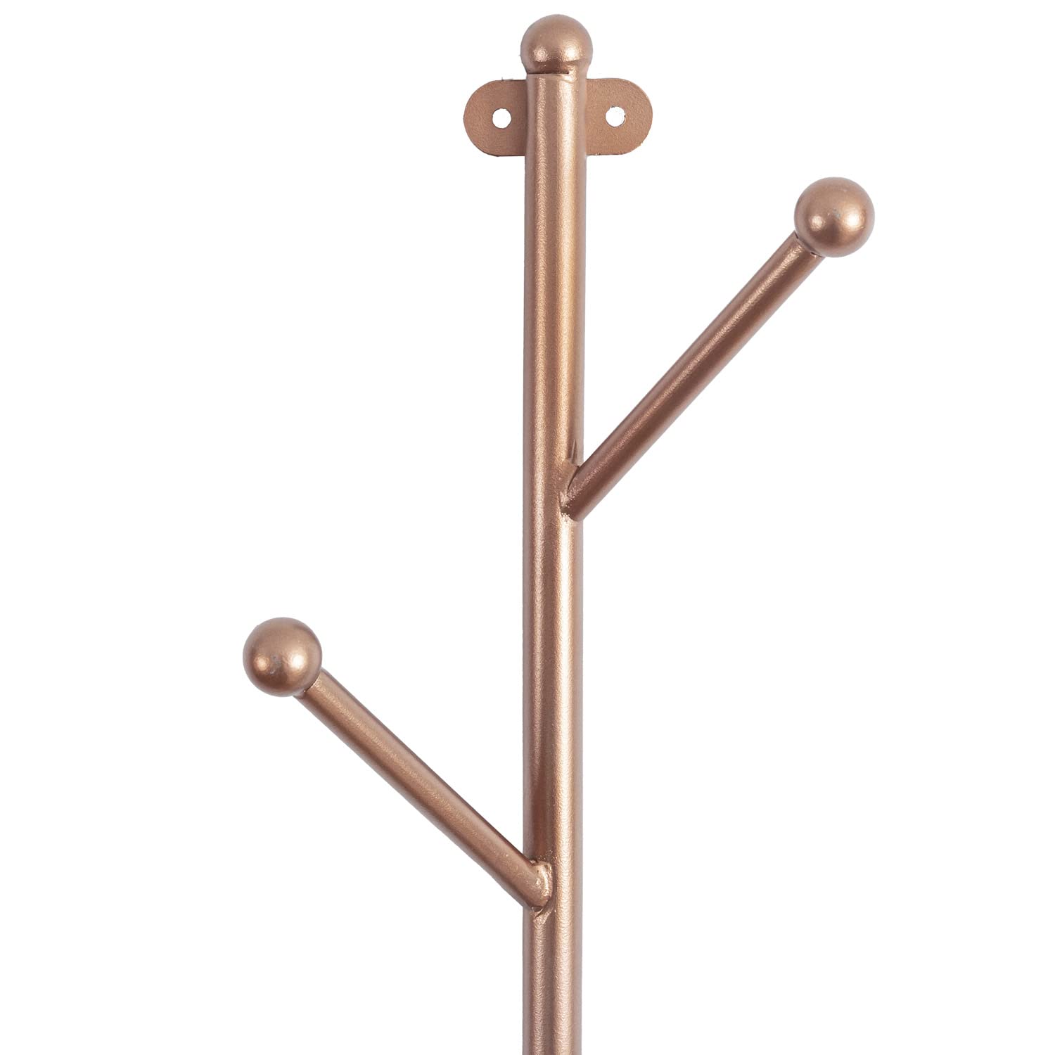 Modern Copper-Tone Wall Mounted Coat Rack with Hooks - Entryway Hanger for Hats, Jackets & Accessories - Perfect for Hallway, Mudroom or Bedroom Organization