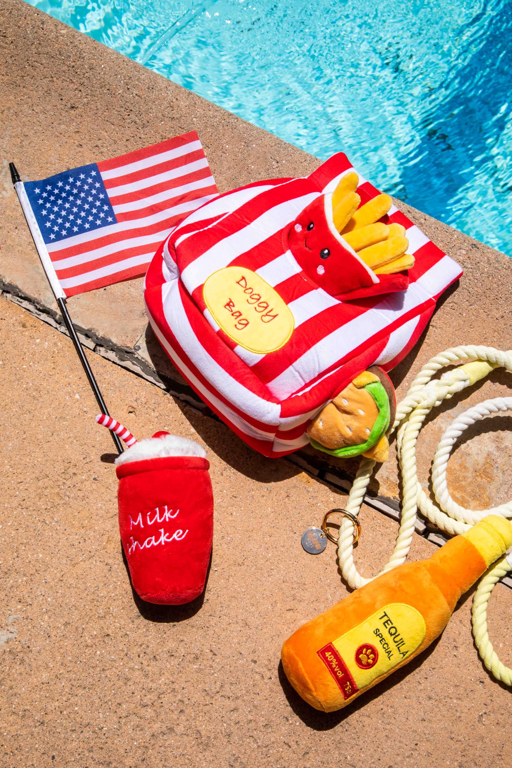 Squeaky Plush Dog Toy - French Fries Design, Fun Chew Toy for Small & Large Dogs - Perfect for Playtime, Training & Stress Relief