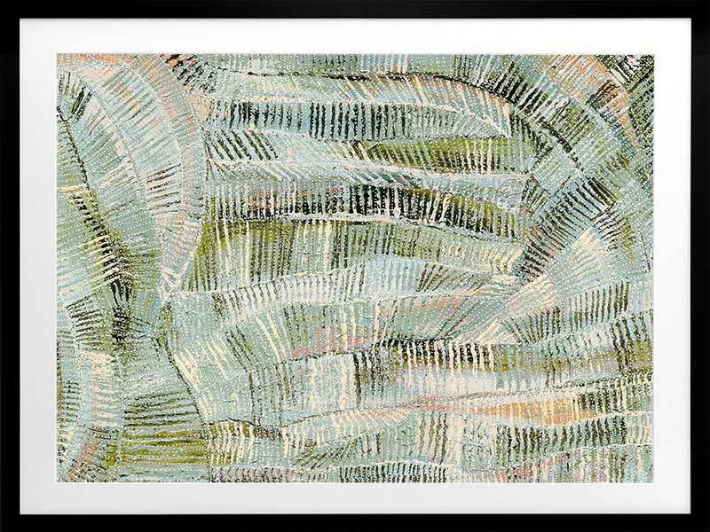 Dhala Bu Nya Green Framed Art Print - Modern Botanical Wall Decor for Living Room, Bedroom & Office - Perfect for Home Decor & Gifts