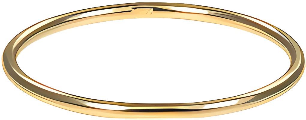 14K Gold Stacking Rings Set - 1mm Round Thin Band Rings for Women - Dainty Minimalist Wedding Rings, Anniversary Gifts - Perfect for Layering & Everyday Wear