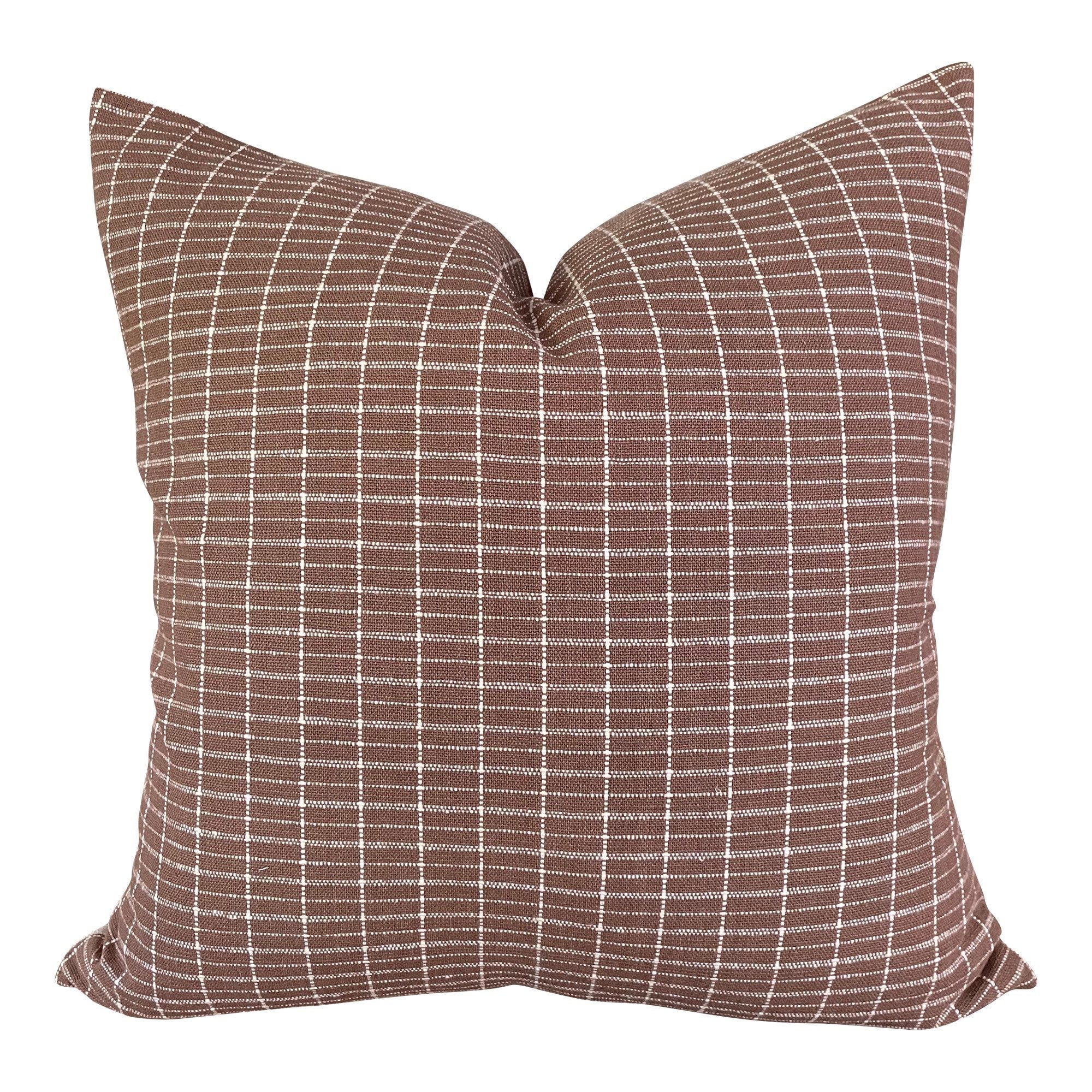 READY TO SHIP Kufri Hiroki Designer Pillow in Dusty Mauve - Luxury Throw Pillow for Sofa, Bed & Home Decor - Perfect for Living Room, Bedroom & Nursery