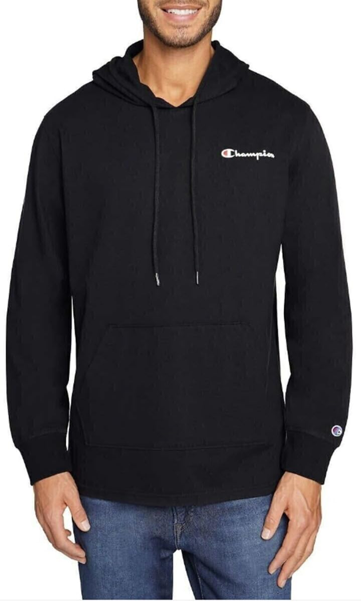 Champion Men's Jersey Hoodie - Soft Cotton Blend Pullover for Casual Wear, Gym & Outdoor Activities | Comfortable & Stylish Sweatshirt for Everyday Use