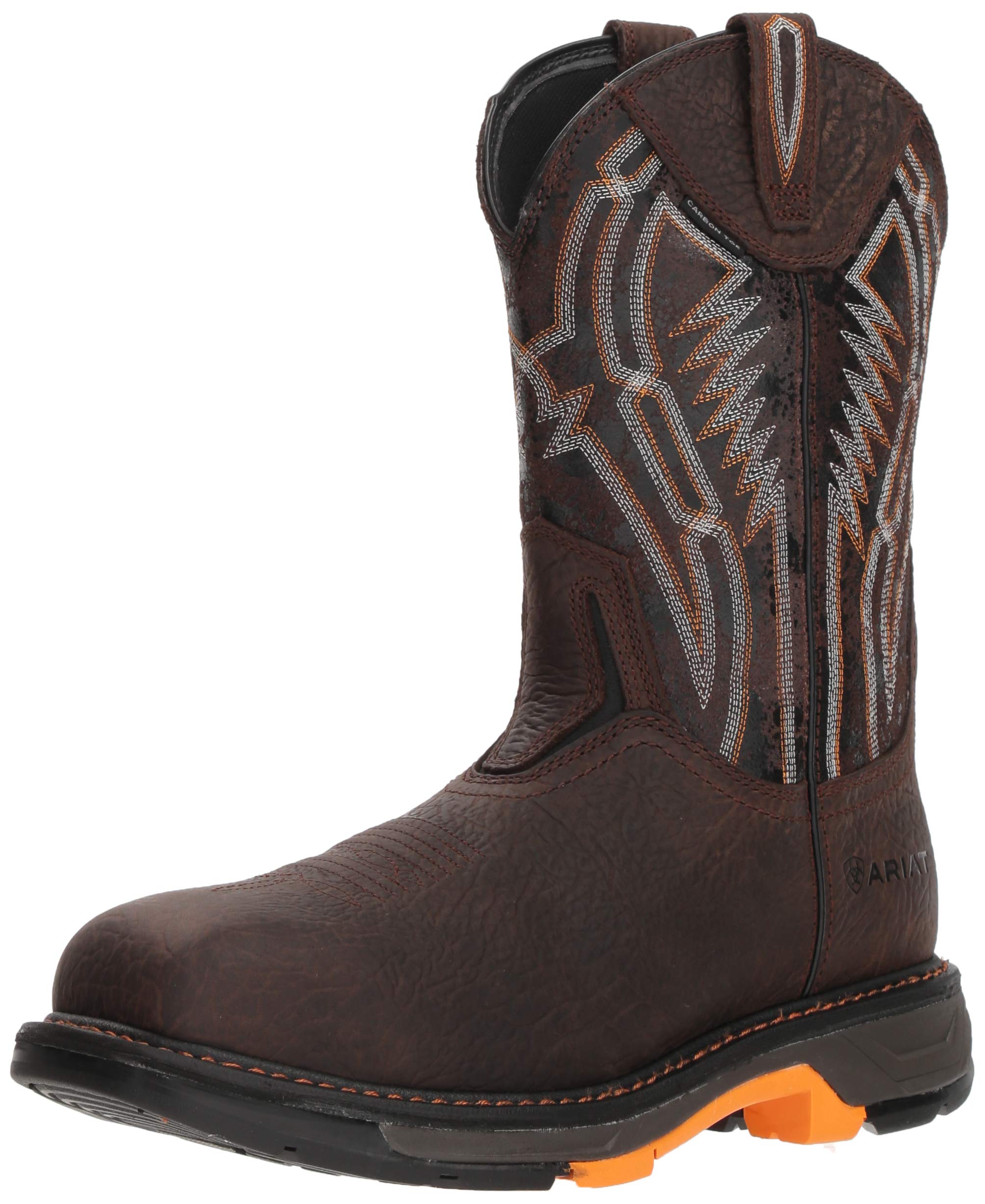 ARIAT Men's Workhog Xt Dare Carbon Toe Work Boot - Steel Toe Safety Shoes for Construction, Oil Rig & Heavy Duty Work - Waterproof & Slip Resistant Work Boots for Men