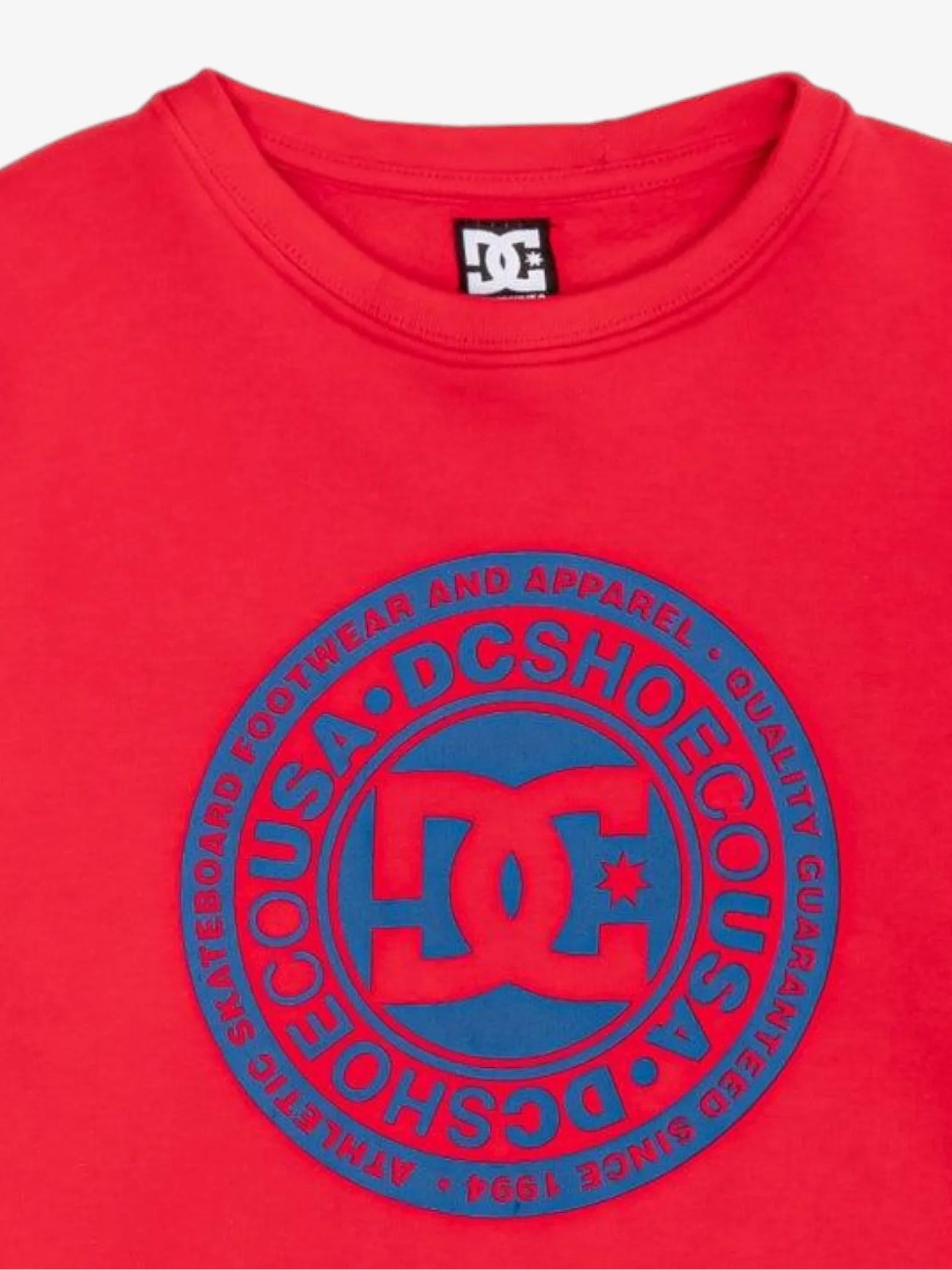 DC Circle Star Kids' Red Crewneck Sweatshirt - Soft & Comfortable for Boys & Girls - Perfect for School, Play & Everyday Wear