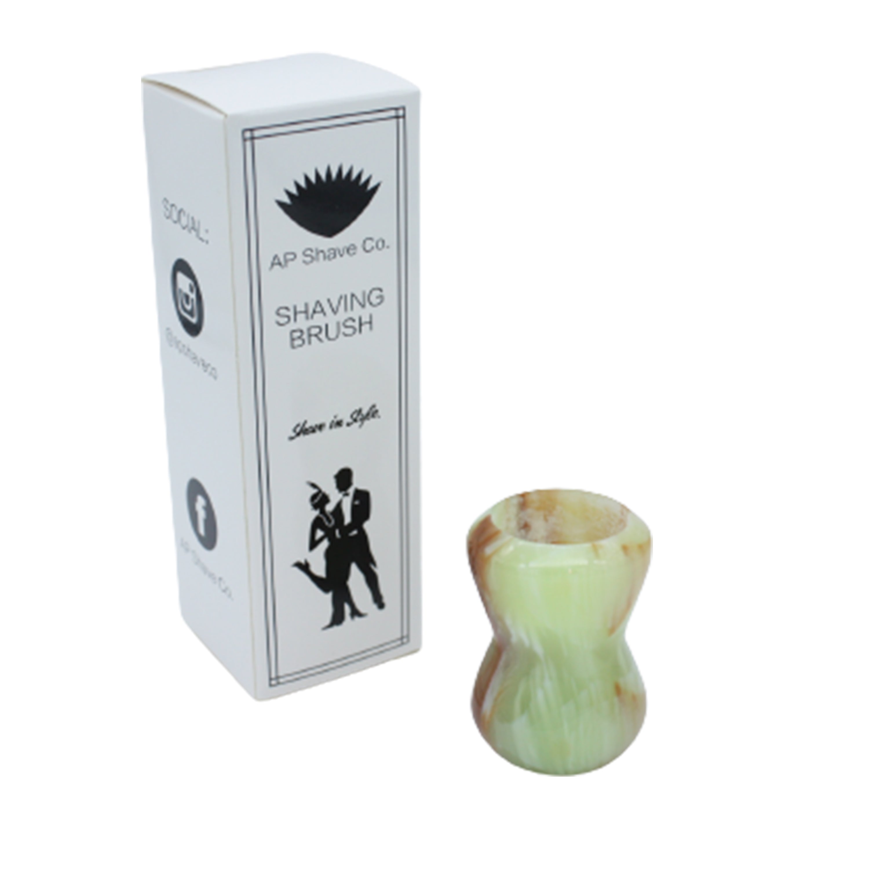 Premium Jade Handcrafted Shaving Brush Handle for Wet Shaving - Fits 24mm & 26mm Knots - Perfect for Traditional Barber Shaving & Luxury Grooming Gifts
