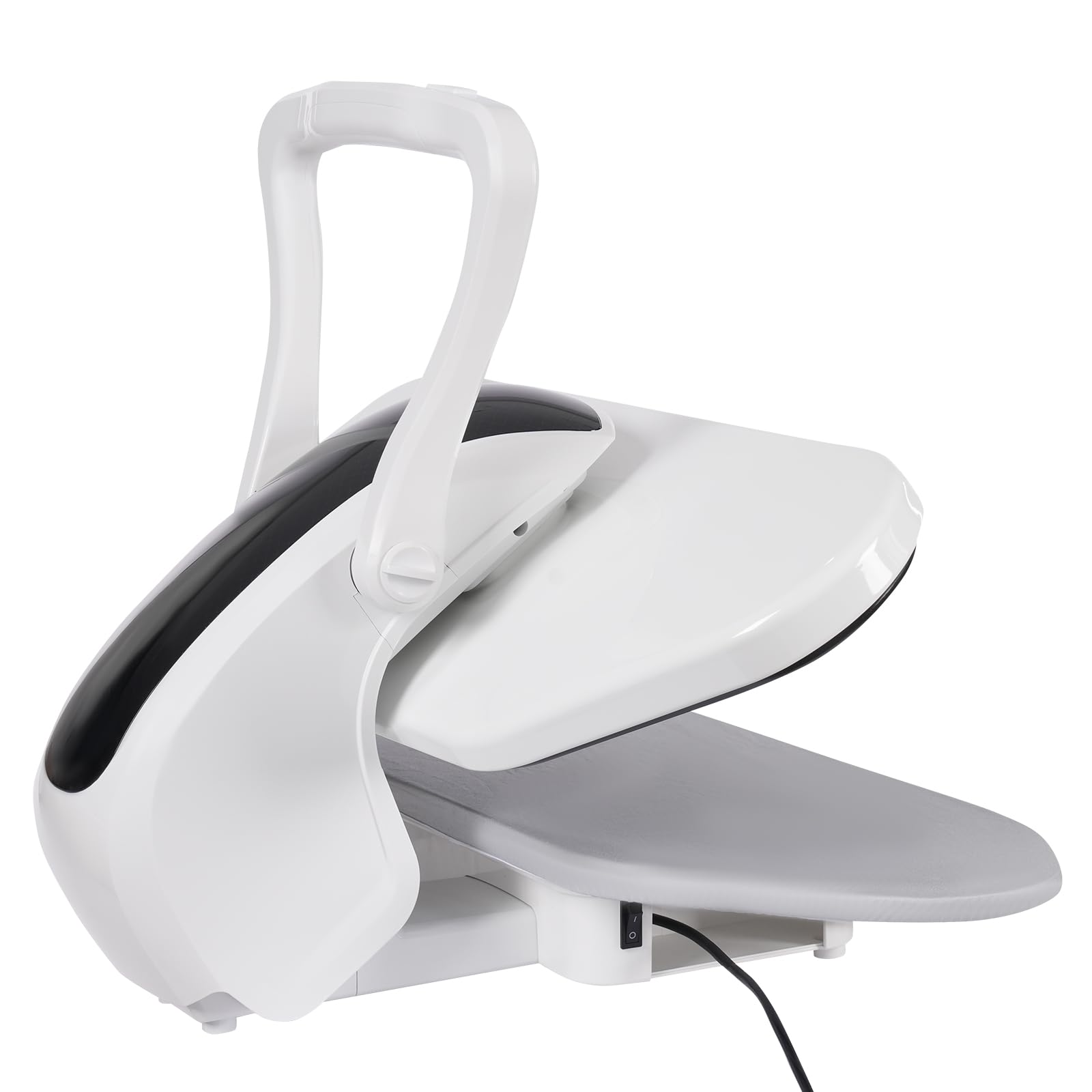 1600W Digital Smart Steam Press for Clothes with Touch Screen & Voice Control - Fast Heating Fabric Iron Press Machine with 42 Steam Outlets & Multiple Fabric Settings (White) - Perfect for Home Laundry, Tailoring Shops, and Professional Garment Care