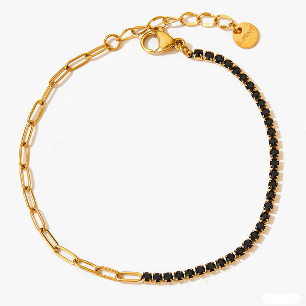 Gold + Black CZ