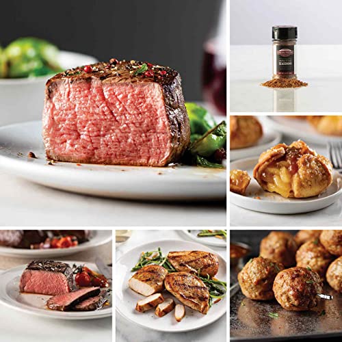 Premium Omaha Steaks Butcher's Cut Assortment - Filet Mignon, Top Sirloin, Chicken Breast, Beef Meatballs & Caramel Apple Tartlets | Gourmet Meat Box for Grilling, Dinner Parties & Special Occasions
