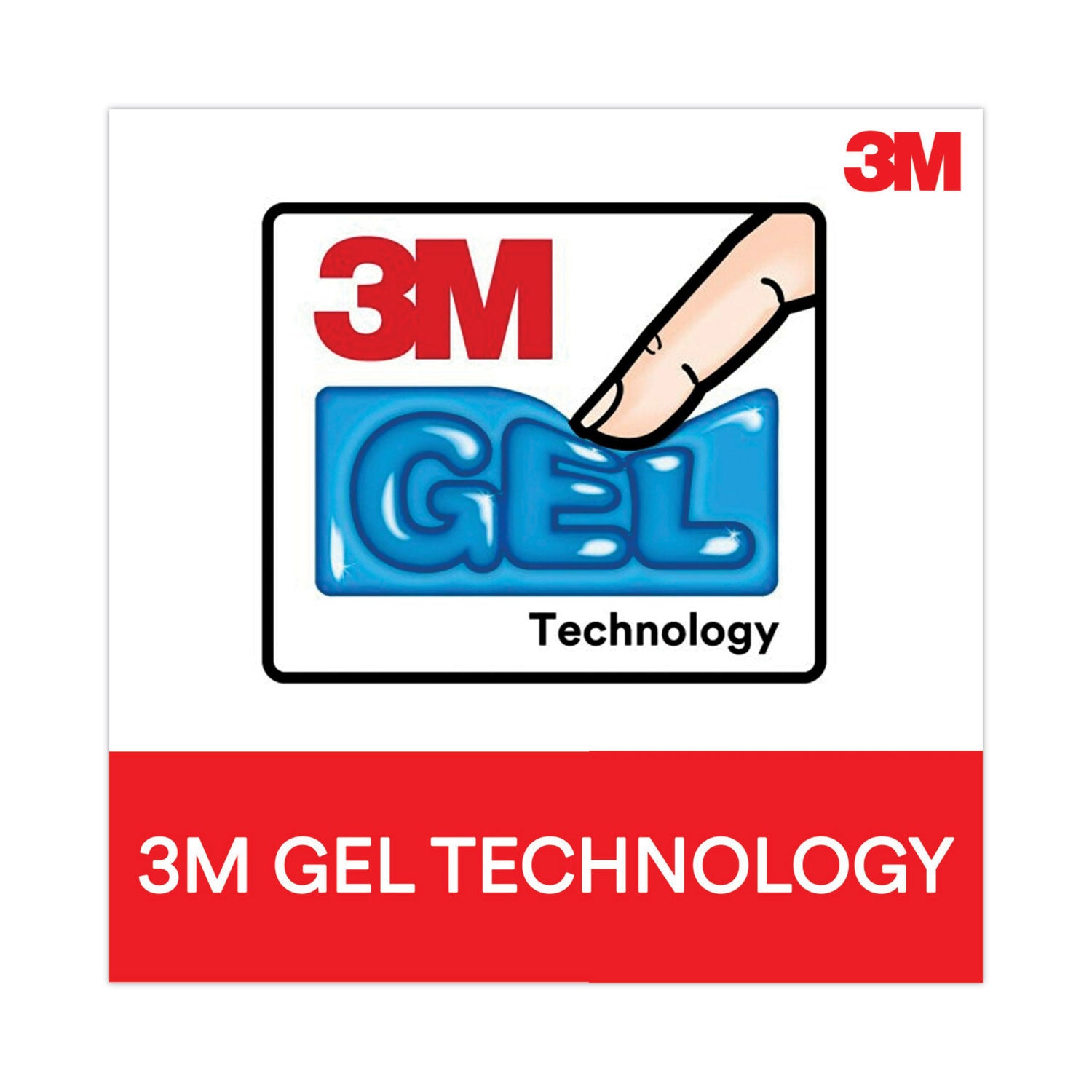 3M™ Antimicrobial Gel Mouse Pad with Keyboard Wrist Rest - 25.5