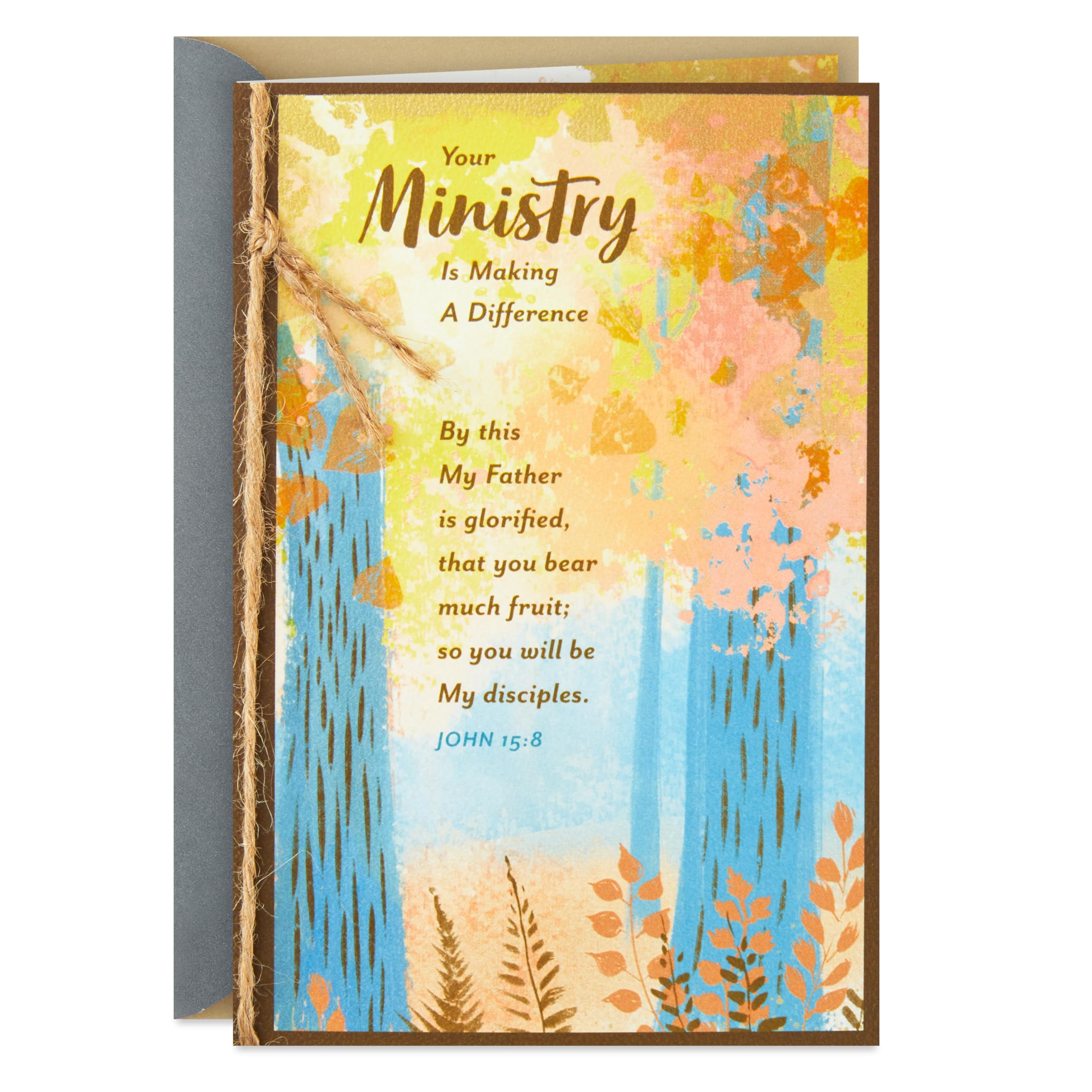 Dayspring Religious Thank You Card for Minister - Clergy Appreciation, Birthday & Encouragement (Making a Difference) | Perfect for Pastors, Priests & Church Leaders