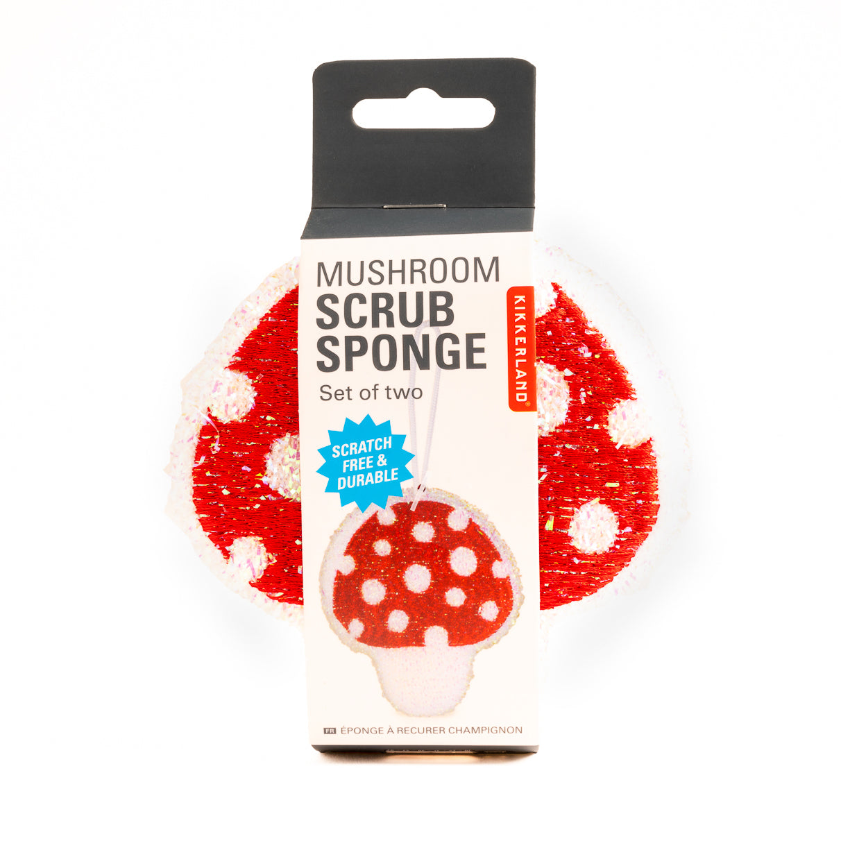 Premium Mushroom Scrub Sponge - Natural Cleaning Sponge for Kitchen, Dishes & Cookware - Eco-Friendly Non-Scratch Scouring Pad for Pots, Pans & Stainless Steel - Perfect for Home & Commercial Use
