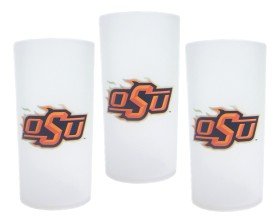 Oklahoma State Cowboys 3-Piece Insulated Tumbler Set with Lids & Straws - Perfect for Game Day, Office, Travel & Outdoor Activities