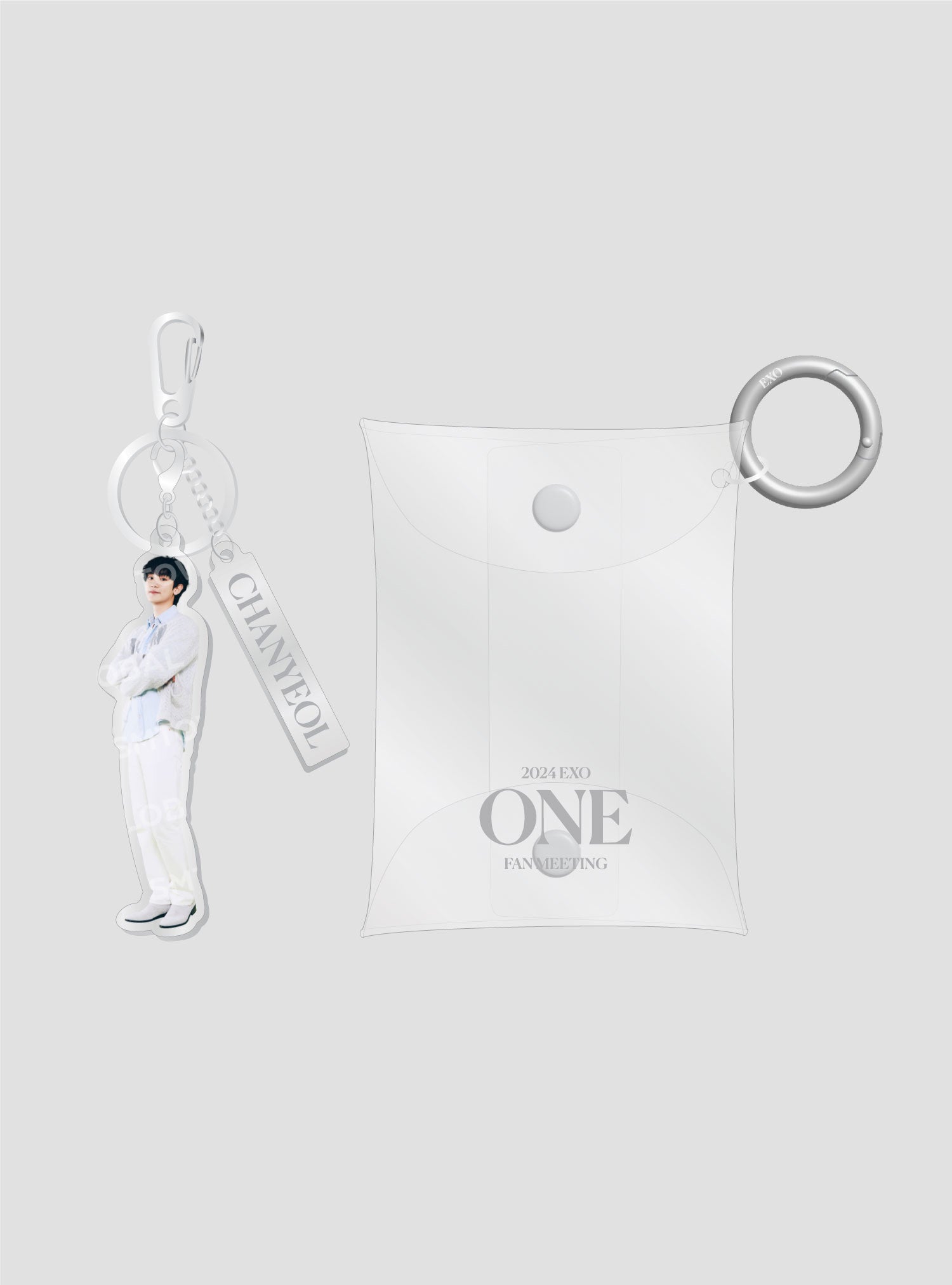 EXO Fan Meeting Official POUCH Key Ring Set - 2024 ONE MD Limited Edition Collectible for K-Pop Fans & Concert Merchandise