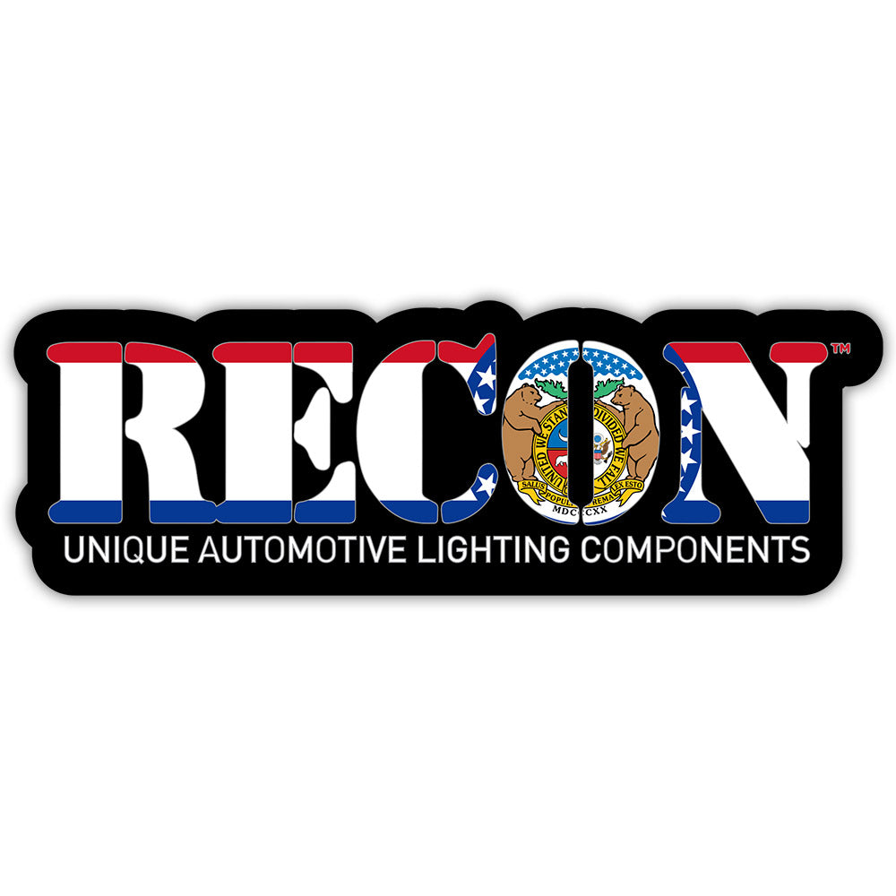 RECON U.S. State Decal Stickers - Choose Your State | 7 x 2.75 Inch Glossy Vinyl Stickers for Cars, Laptops & Water Bottles | Patriotic American Decor