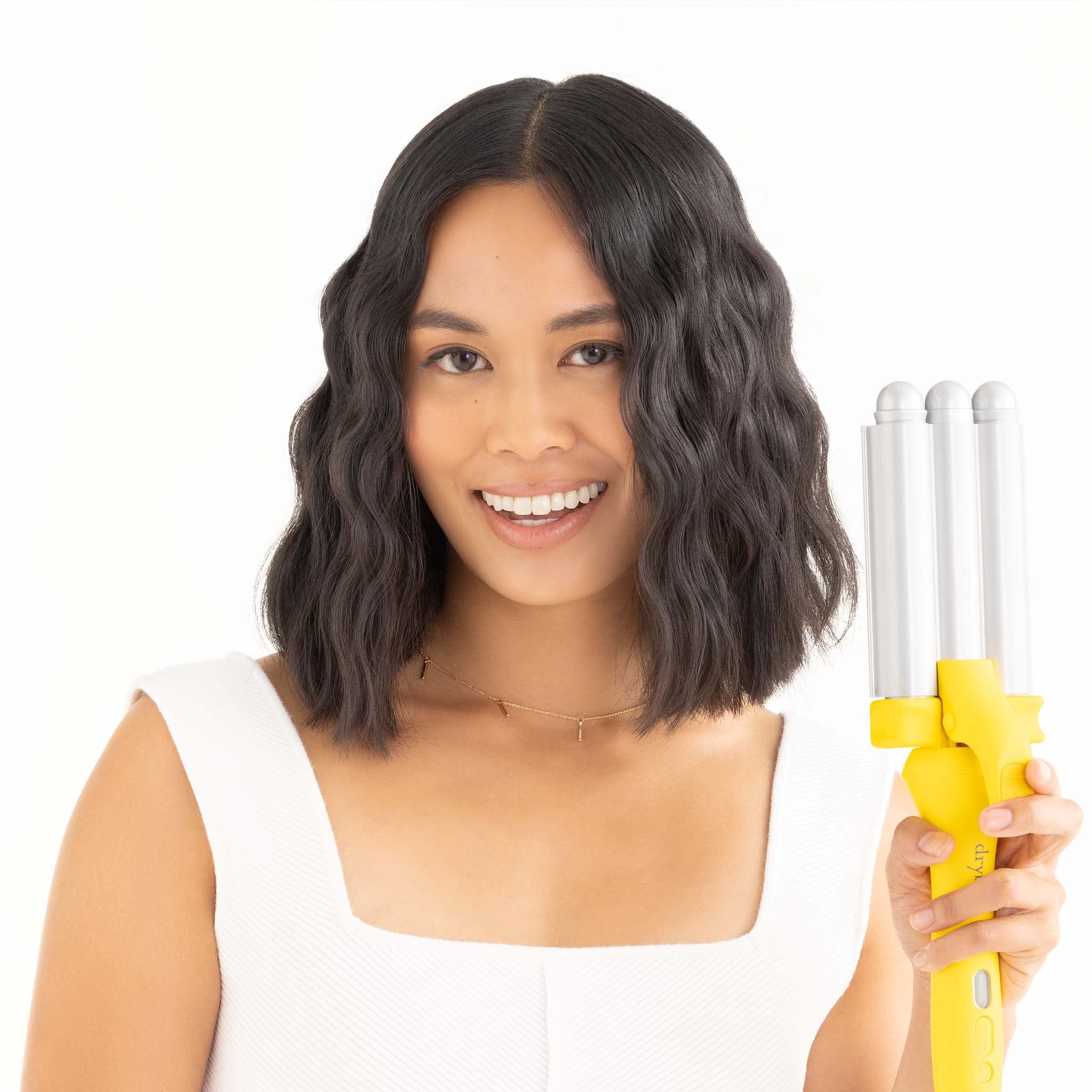 Drybar The Beach Bender Triple Barrel Waver - Professional Hair Styling Iron for Beach Waves & Loose Curls | Perfect for Home Use, Salons & Special Occasions