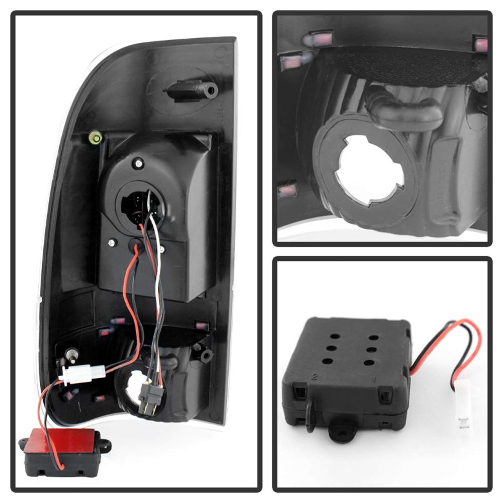 ACANII LED Tail Lights for 1997-2003 Ford F150 & 1999-2007 F250 F350 F450 Super Duty Trucks - Black Smoke Lens - Waterproof & Durable Replacement Lamps - Perfect for Off-Roading, Towing & Night Driving