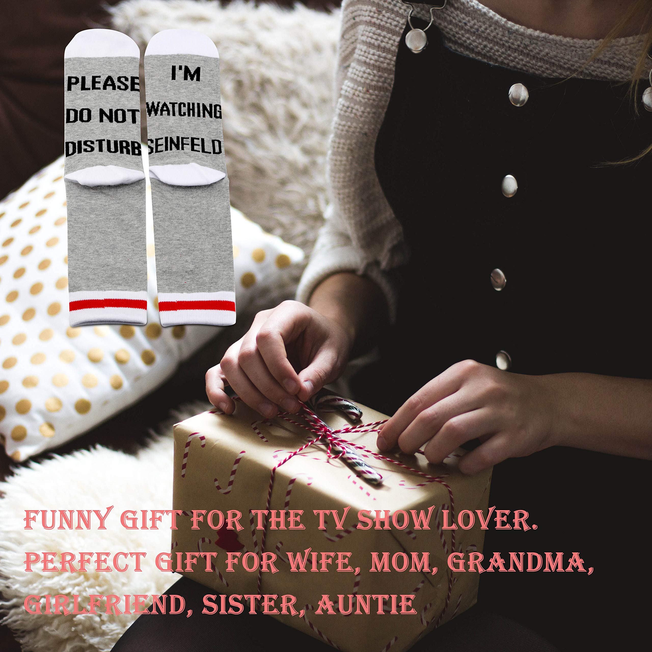 GJTIM 2-Pack Classic TV Show Themed Novelty Socks - Perfect Gift for TV Lovers & Best Friends - Great for Cosplay, Gag Gifts & Everyday Wear