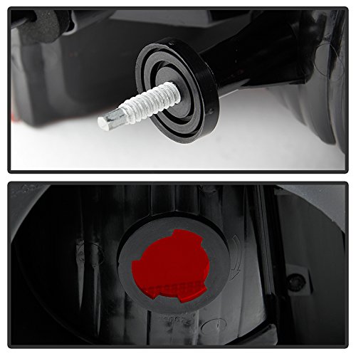 OEM Style Red Smoke Headlights for 2005-2008 Dodge Charger - High Performance LED Lighting for Night Driving & Car Customization