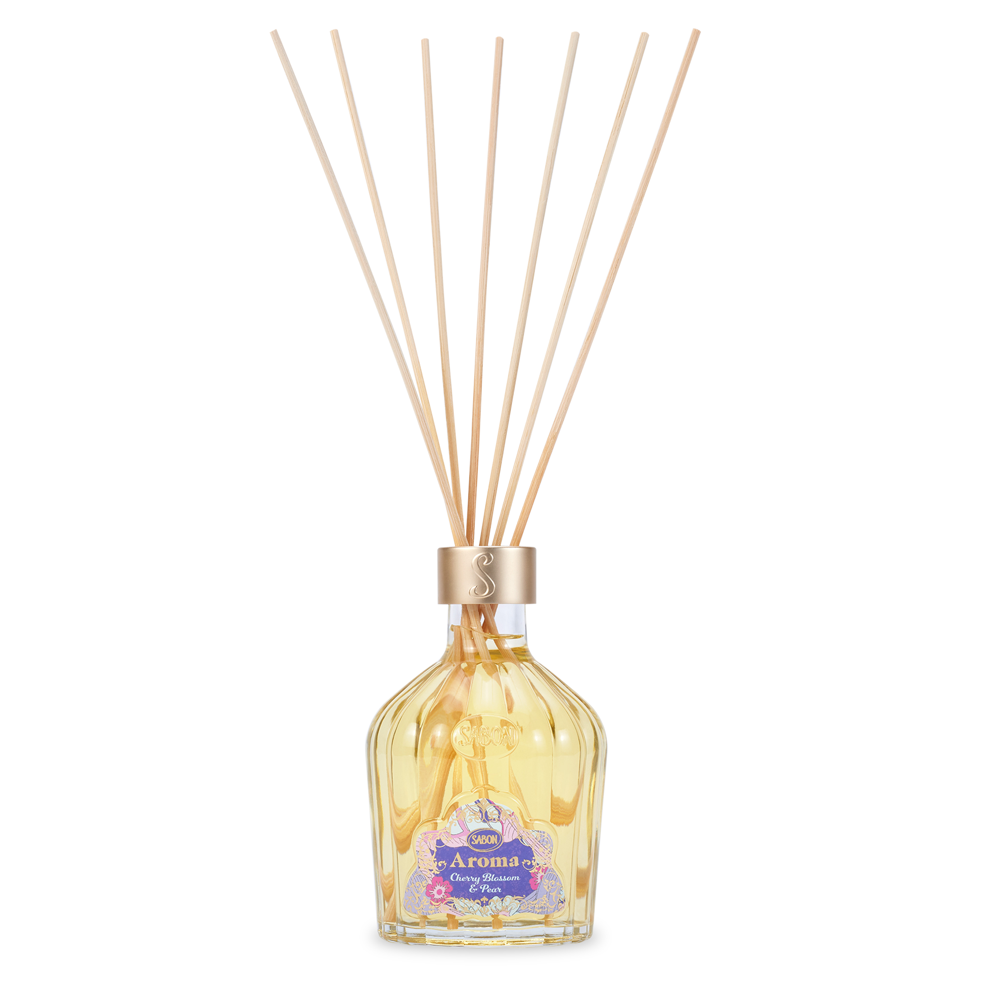 Premium Aroma Reed Diffuser Set - Cherry Blossom & Pear Fragrance (245mL) for Home, Office & Spa Relaxation | Long-Lasting Essential Oil Diffuser for Aromatherapy & Mood Enhancement