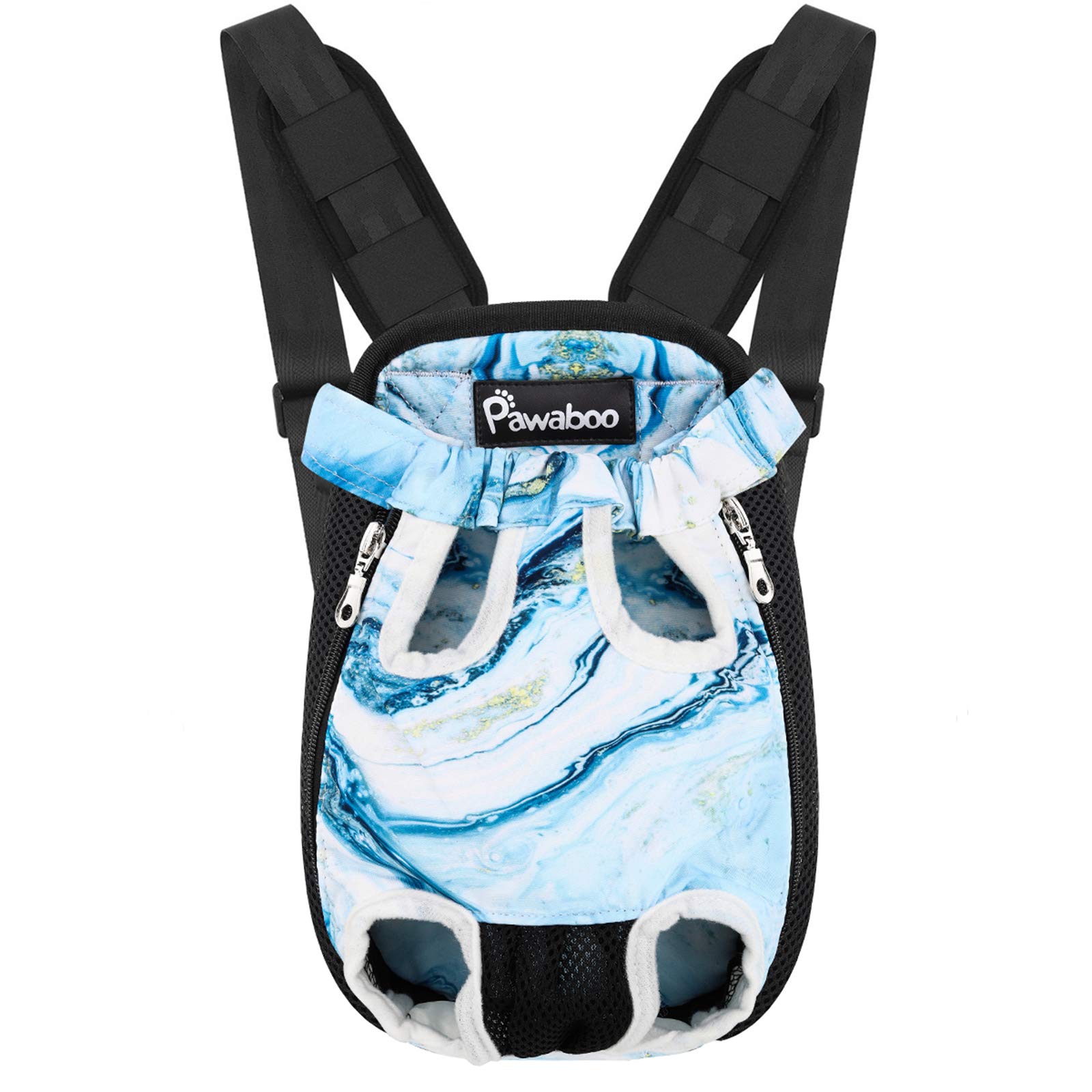 Pawaboo Adjustable Pet Carrier Backpack for Small & Medium Dogs & Cats - Lightweight Travel Bag with Legs-Out Design for Hiking, Camping & Airplane Travel - Perfect for Outdoor Adventures & Daily Commutes