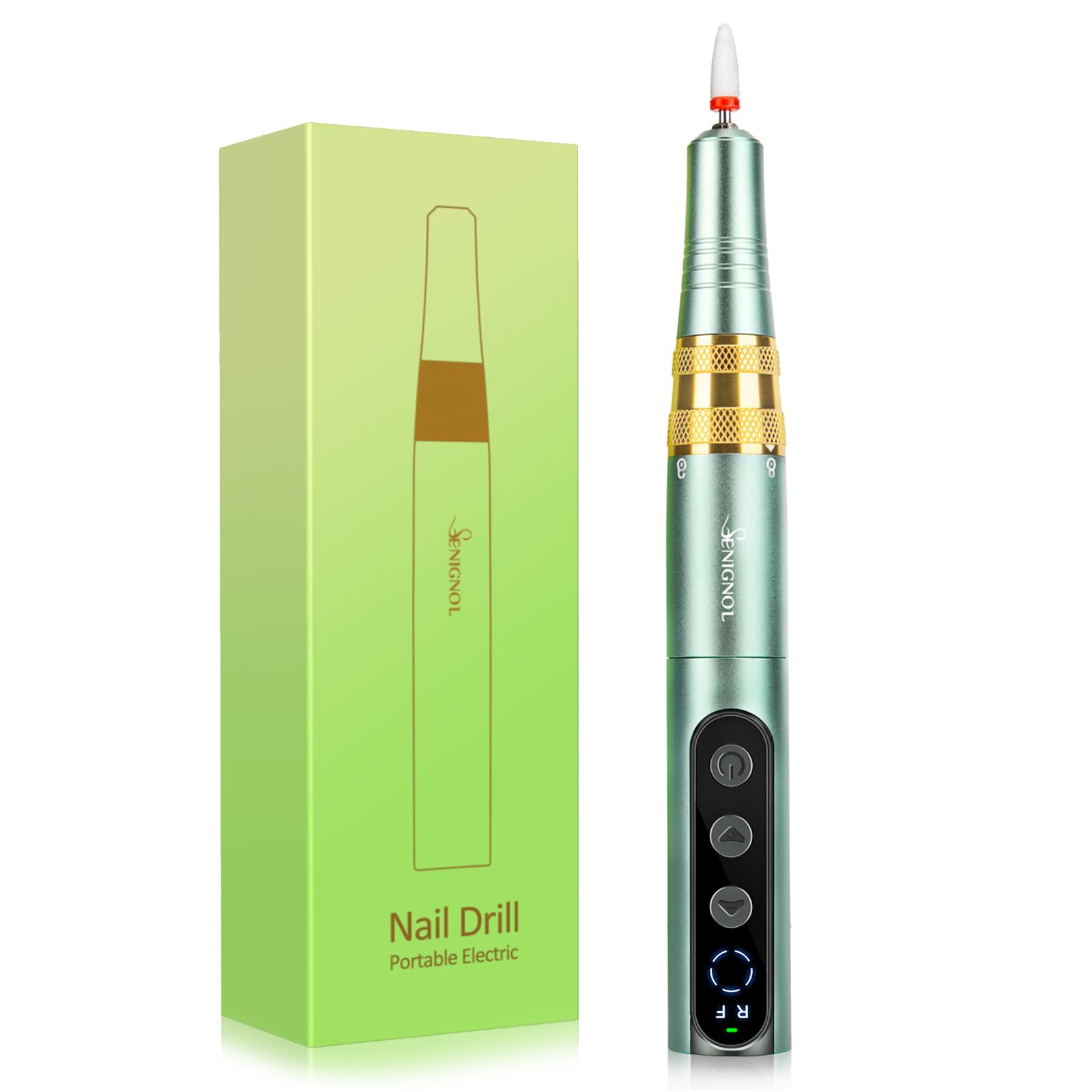 Professional 35000RPM Cordless Electric Nail Drill Kit - Rechargeable Manicure Pedicure Tool for Acrylic Gel Nails, Home Salon & DIY Nail Care | Perfect for Nail Art, Polish Removal & Nail Shaping
