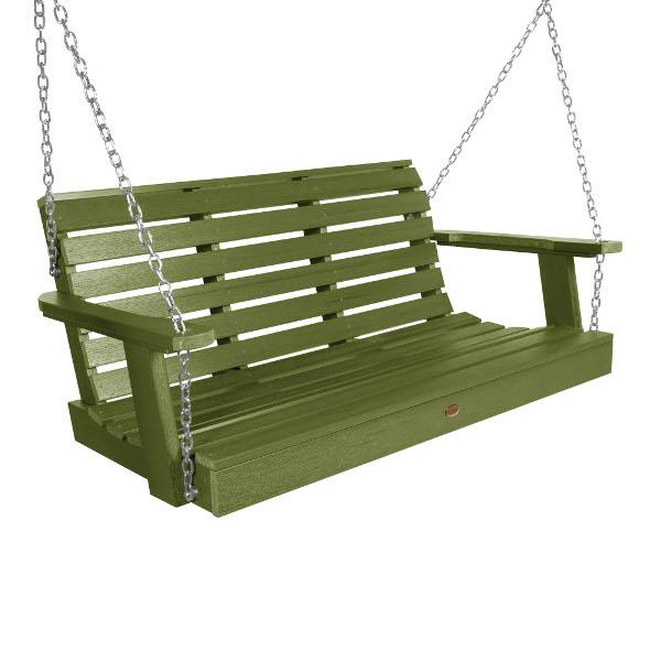 Weatherly 4ft Swing and Coffee Table - Outdoor Patio Furniture for Relaxing & Entertaining - Perfect for Backyard, Garden, and Poolside Lounging