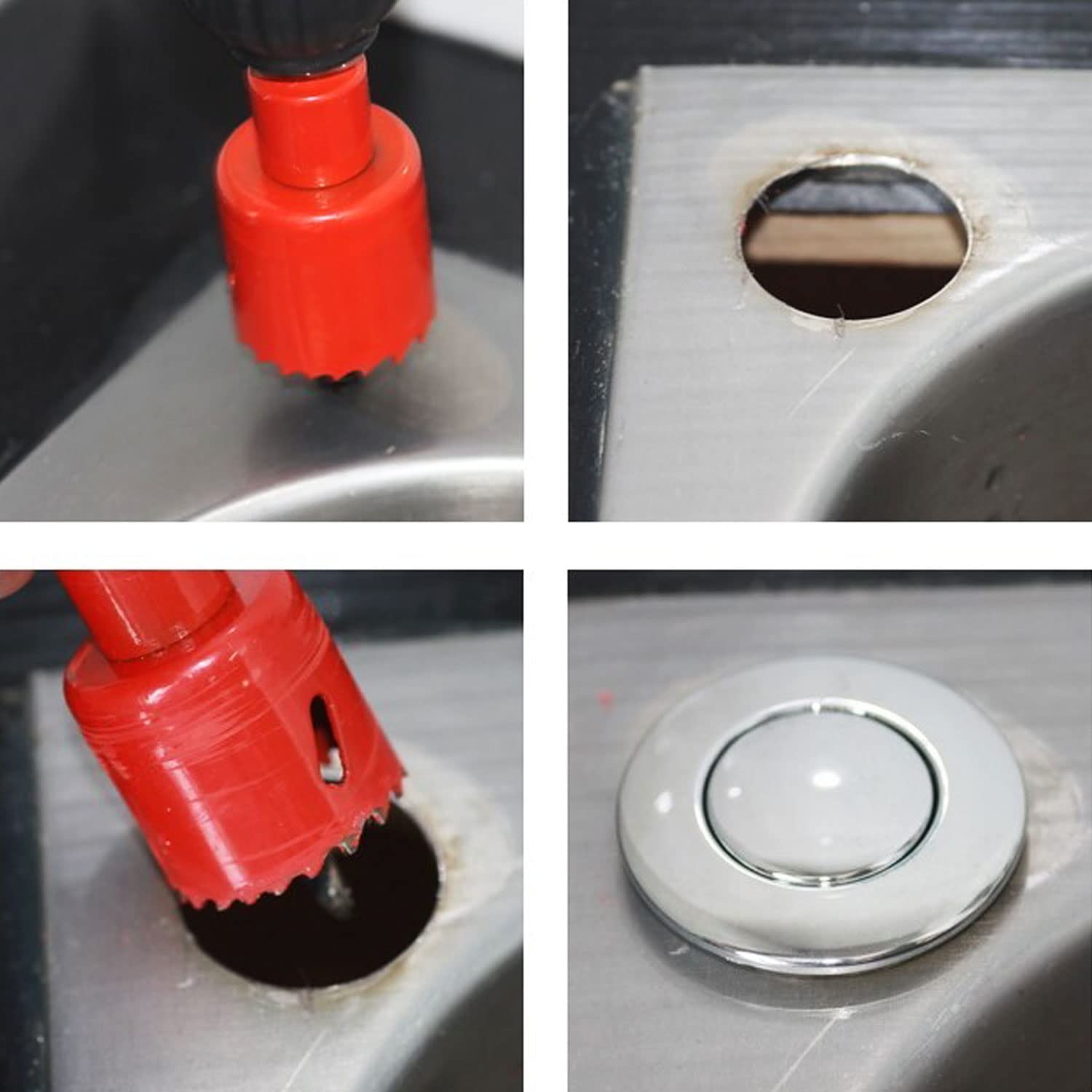 Garbage Disposal Air Switch Kit - Spa Bathtub & Hot Tub Air Activated Button - Swimming Pool & Food Waste Disposer Switch (1 Set) - Perfect for Kitchen Sink, Bathroom & Outdoor Pool Control