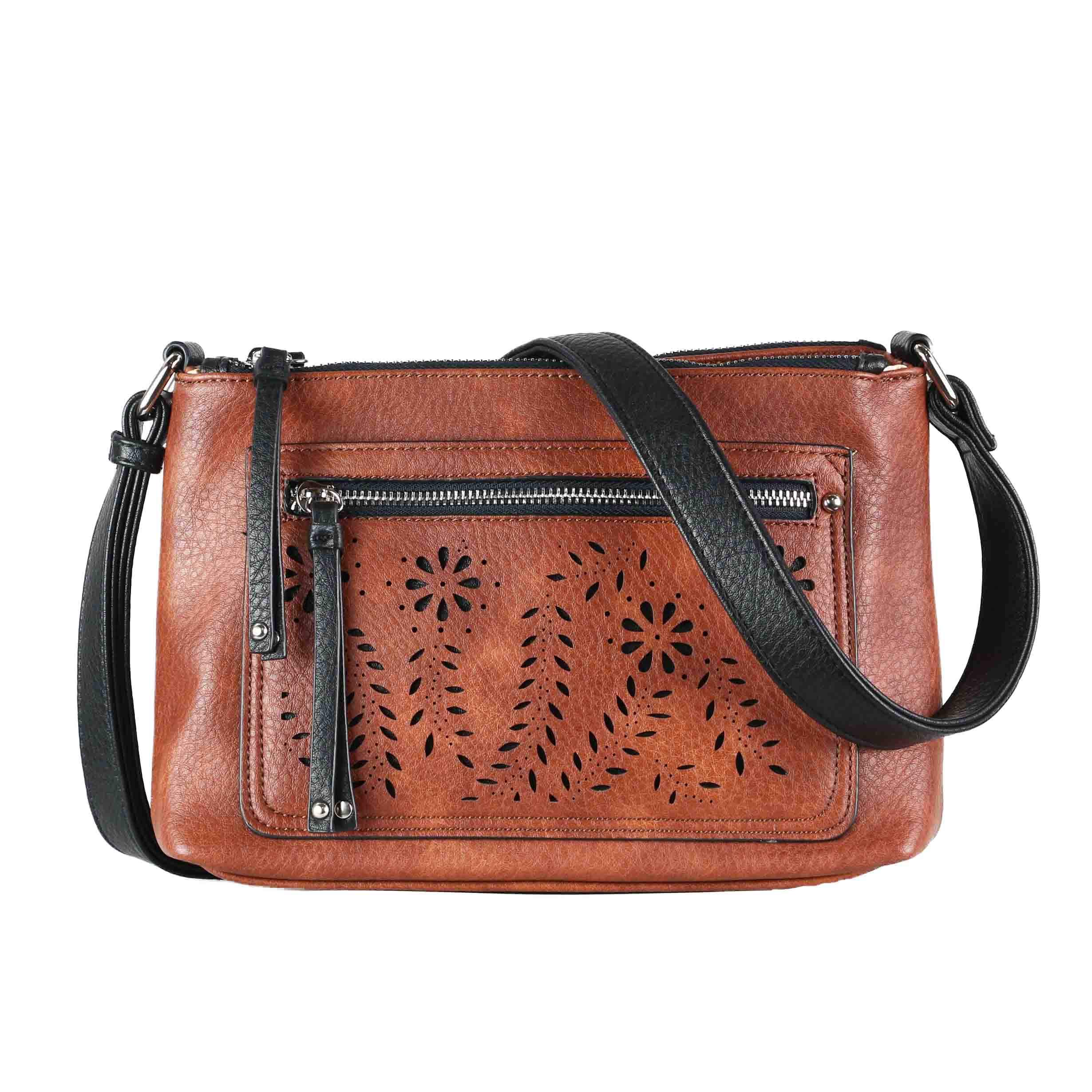 Hailey Concealed Carry Crossbody Purse - Secure Faux Leather Handbag with Locking Gun Compartment & Adjustable Strap for Women | Perfect for Everyday Carry, Travel & Personal Safety