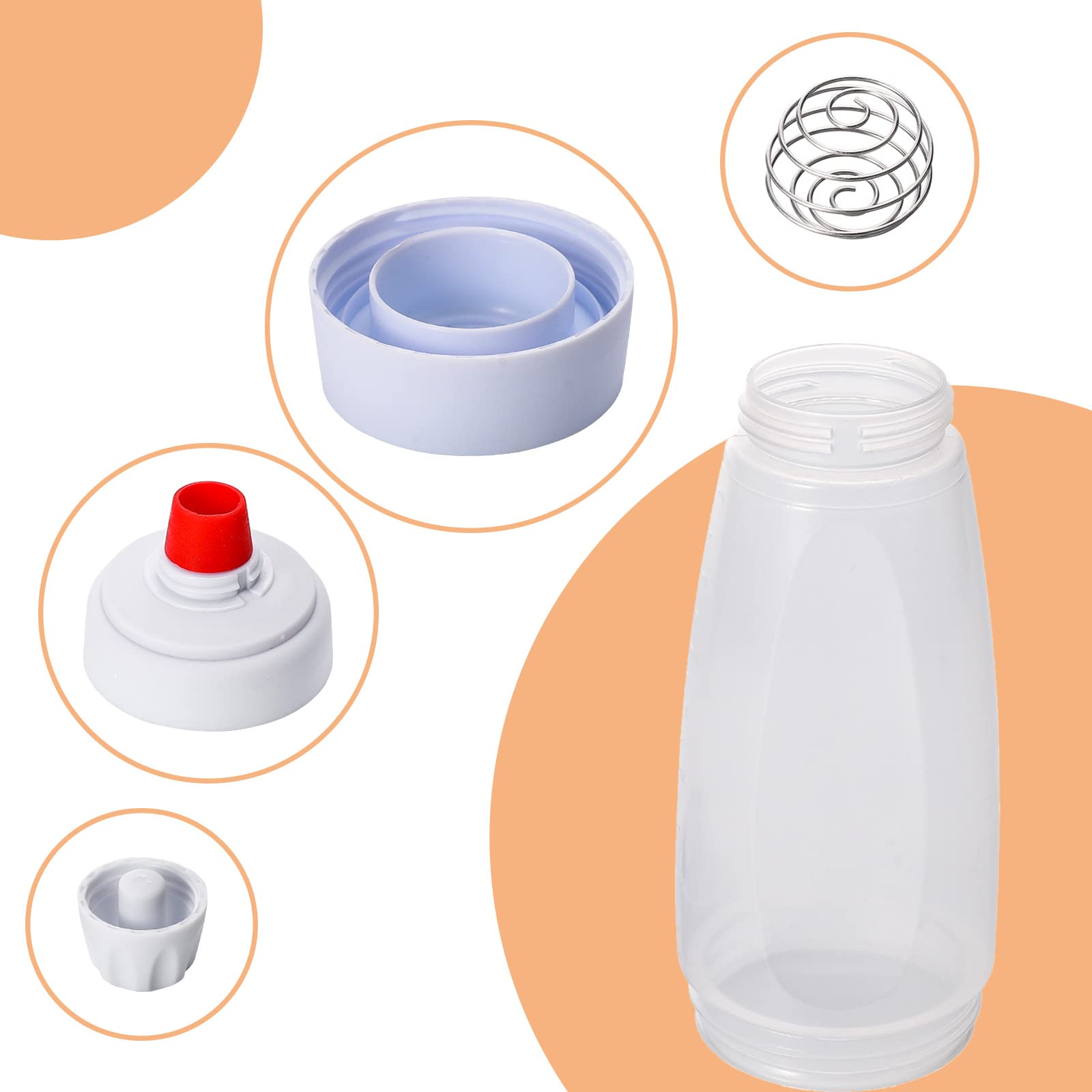 **Pancake Batter Dispenser Bottle with BlenderBall Whisk - Easy Squeeze Kitchen Tool for Perfect Pancakes, Waffles, Crepes & Muffins - Ideal for Breakfast, Baking & Kids Cooking**