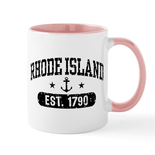 White/Pink Inside - Rhode Island Mug