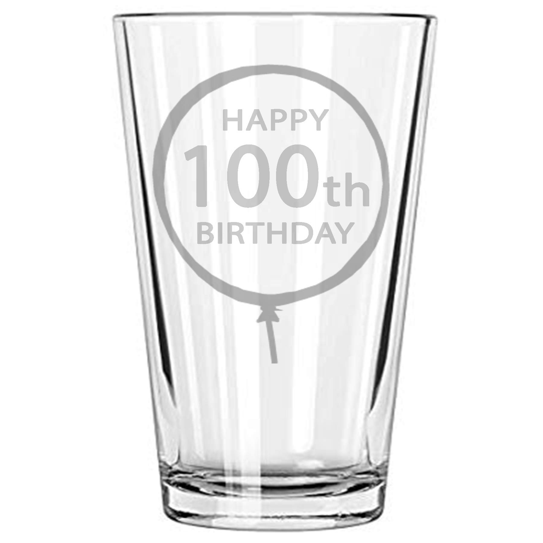 Alankathy Happy Birthday Beer Glass - 16 oz Pint Mug (Set of 100) - Perfect for Birthday Parties, Celebrations & Gifts