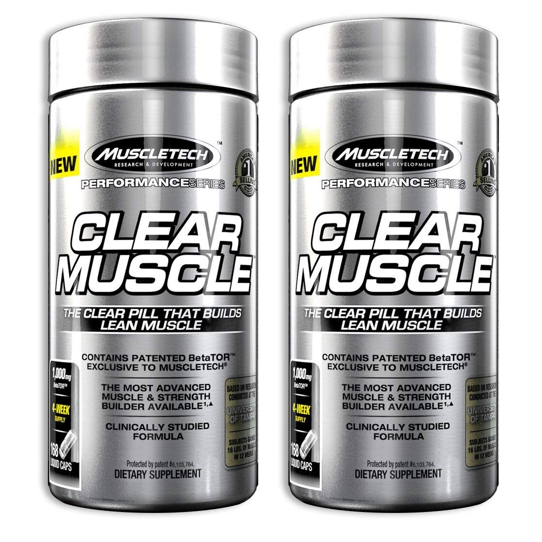 MuscleTech Clear Muscle Supplement - 336 Capsules for Muscle Growth & Recovery | Pre & Post Workout Support for Athletes & Bodybuilders