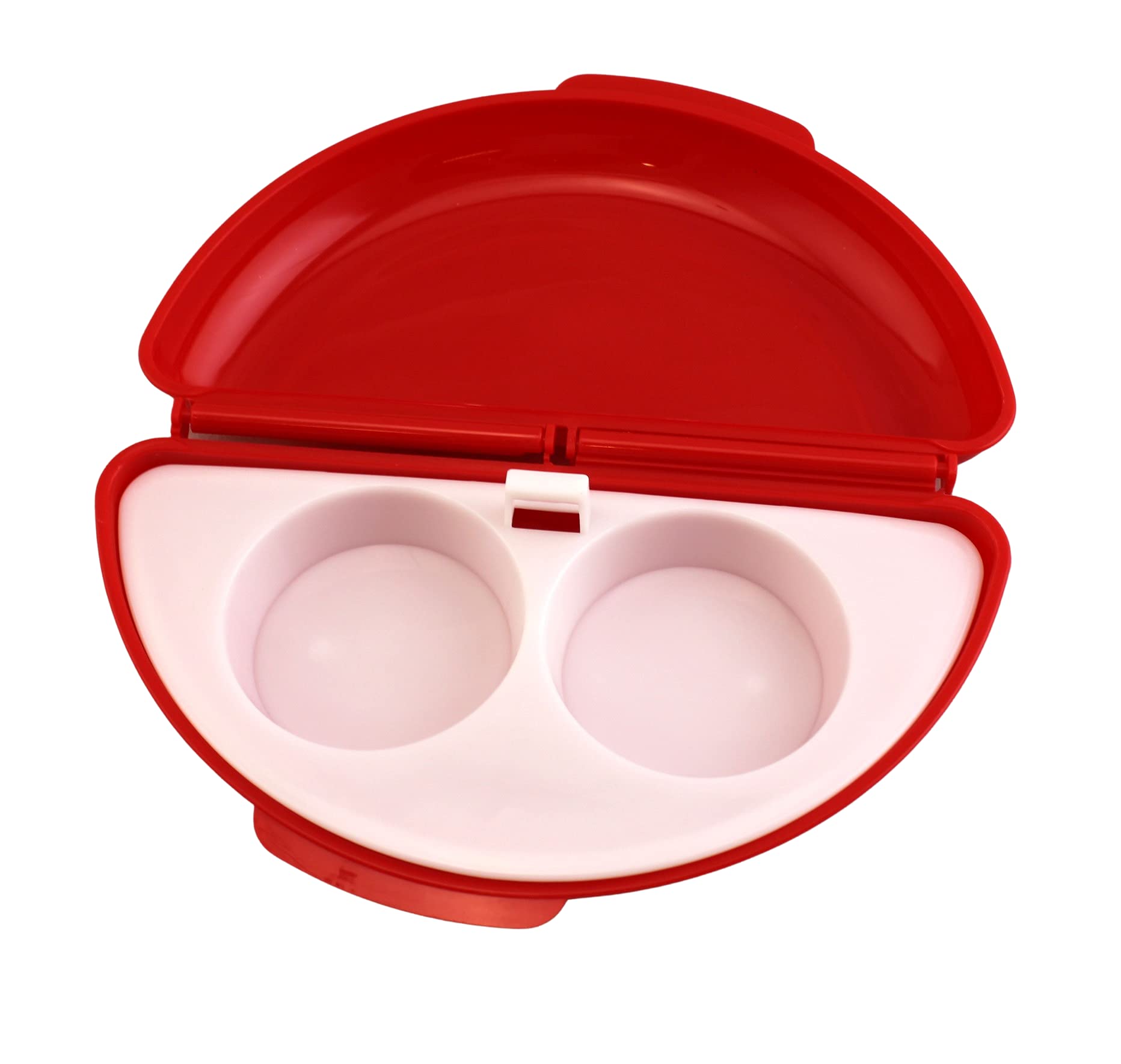 Dependable Industries Inc. Microwave Egg Cooker – BPA-Free Egg Poacher, Fried Egg Maker & Omelet Cooker for Breakfast – 2-Piece Set for Sandwiches, Scrambled Eggs & Quick Meals – Perfect for Home, Office & Dorm Cooking