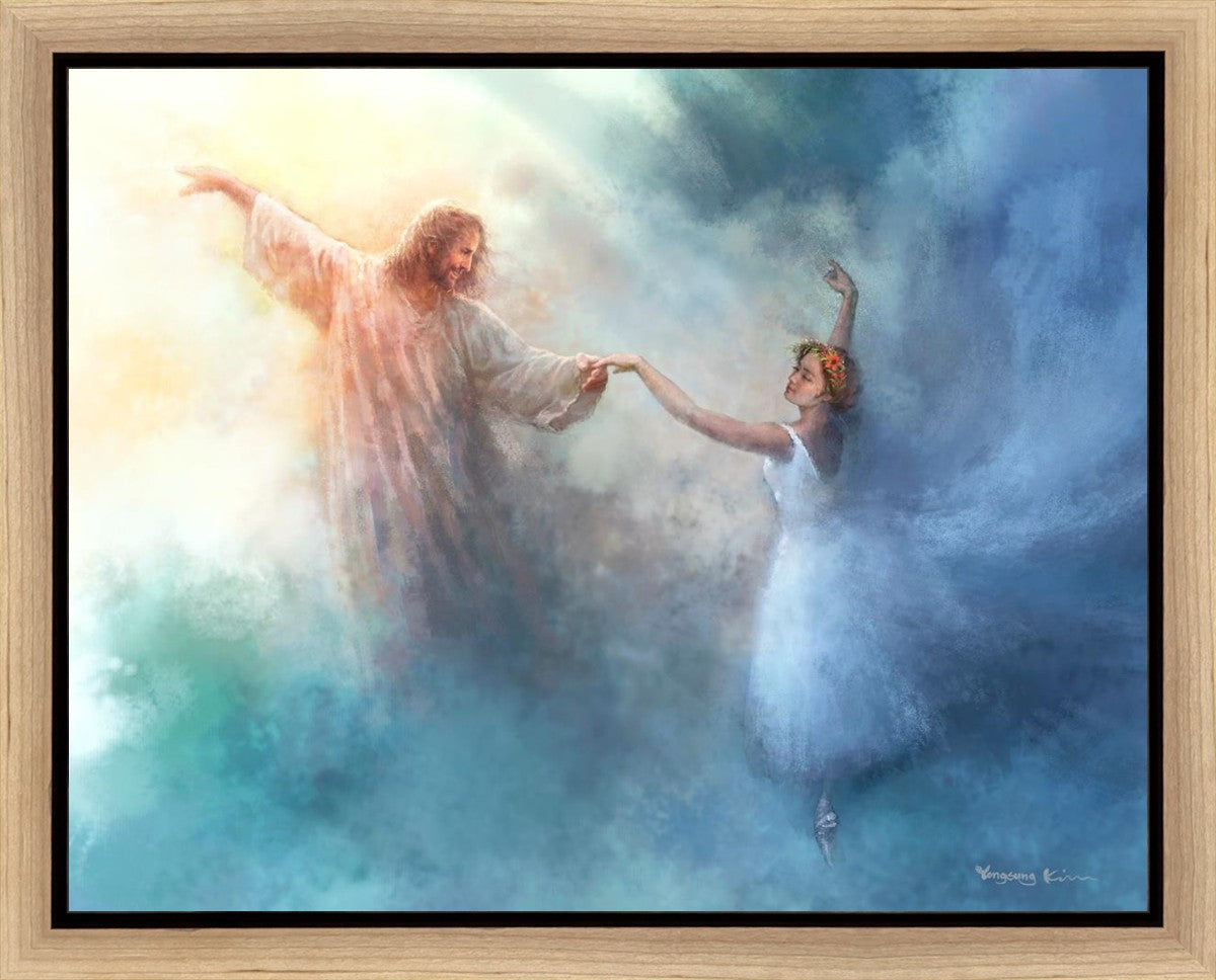 Pas de Deux Gallery Wrap Canvas Art - Elegant Ballet Dance Wall Decor for Living Room, Bedroom & Office - Perfect Gift for Dancers & Art Lovers