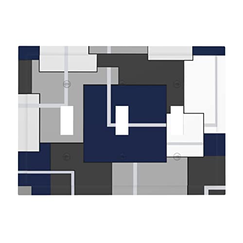 Navy Blue Gray Wall Plate