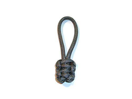RedVex Zipper Pulls & Paracord Lanyards - Gray Charcoal (3 Pack) for Outdoor Gear & Knives