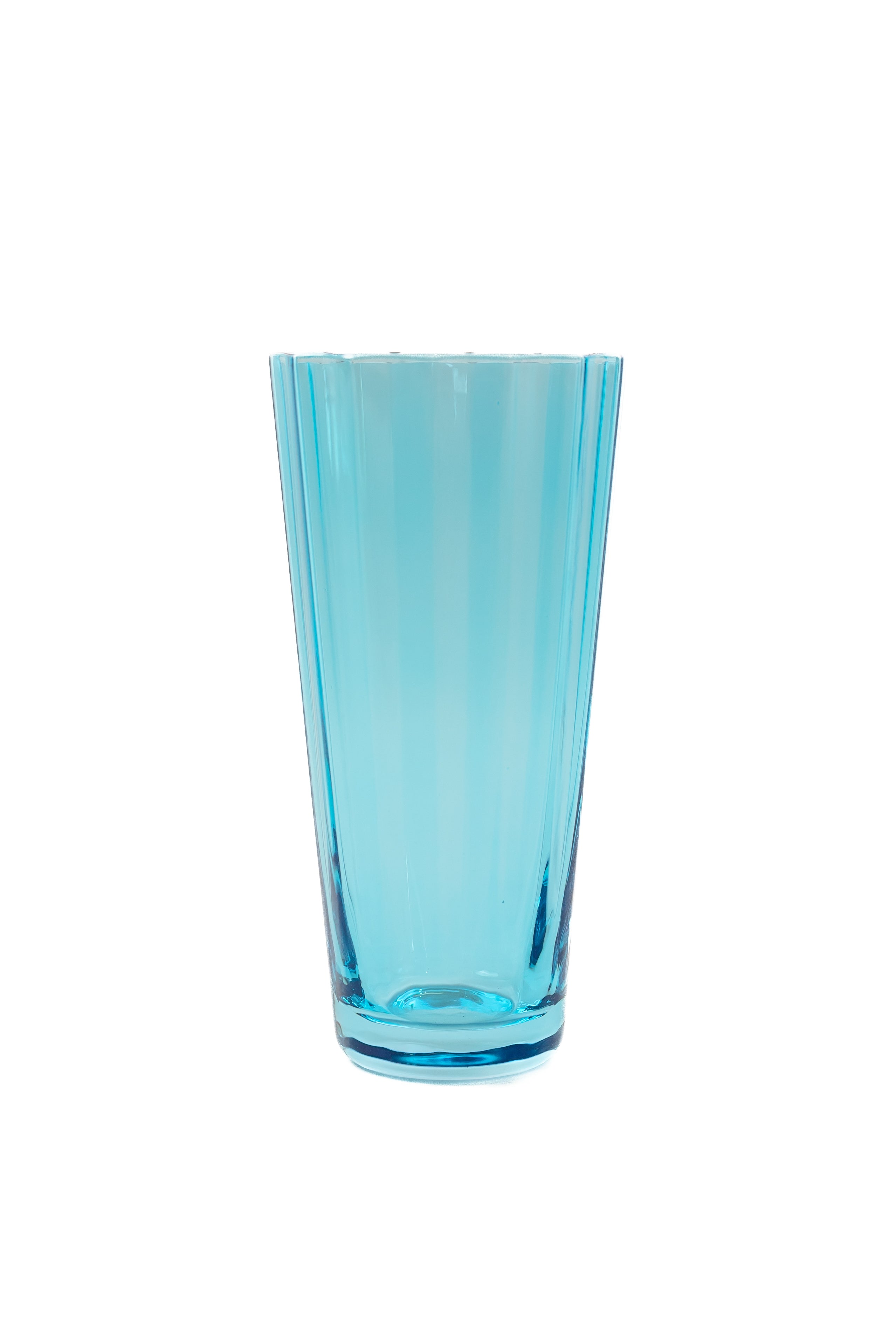Estelle Colored Sunday Highball Glasses Set of 6 - Ocean Blue | Elegant Drinkware for Cocktails, Iced Tea & Entertaining | Perfect for Home Bars, Parties & Gifts