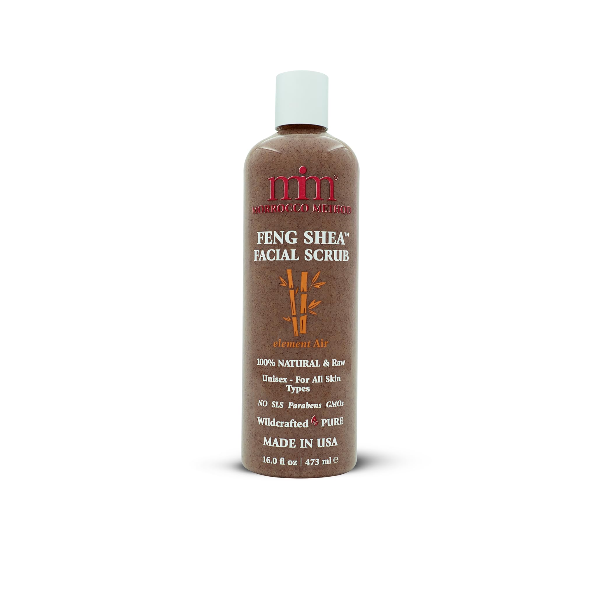 Feng Shea Facial Scrub - 16 oz | Natural Exfoliating Face Wash for Glowing Skin | Perfect for Daily Skincare Routine & Spa Day at Home