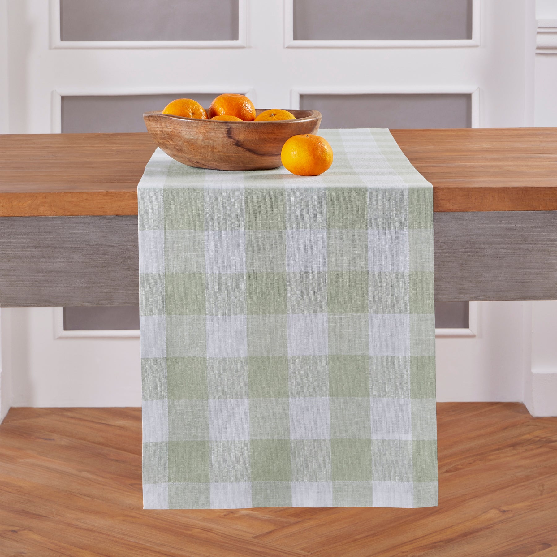 Buffalo Check Plaid Table Runner - Christmas Holiday Farmhouse Dining Decor for Kitchen, Dining Room, and Party Decorations