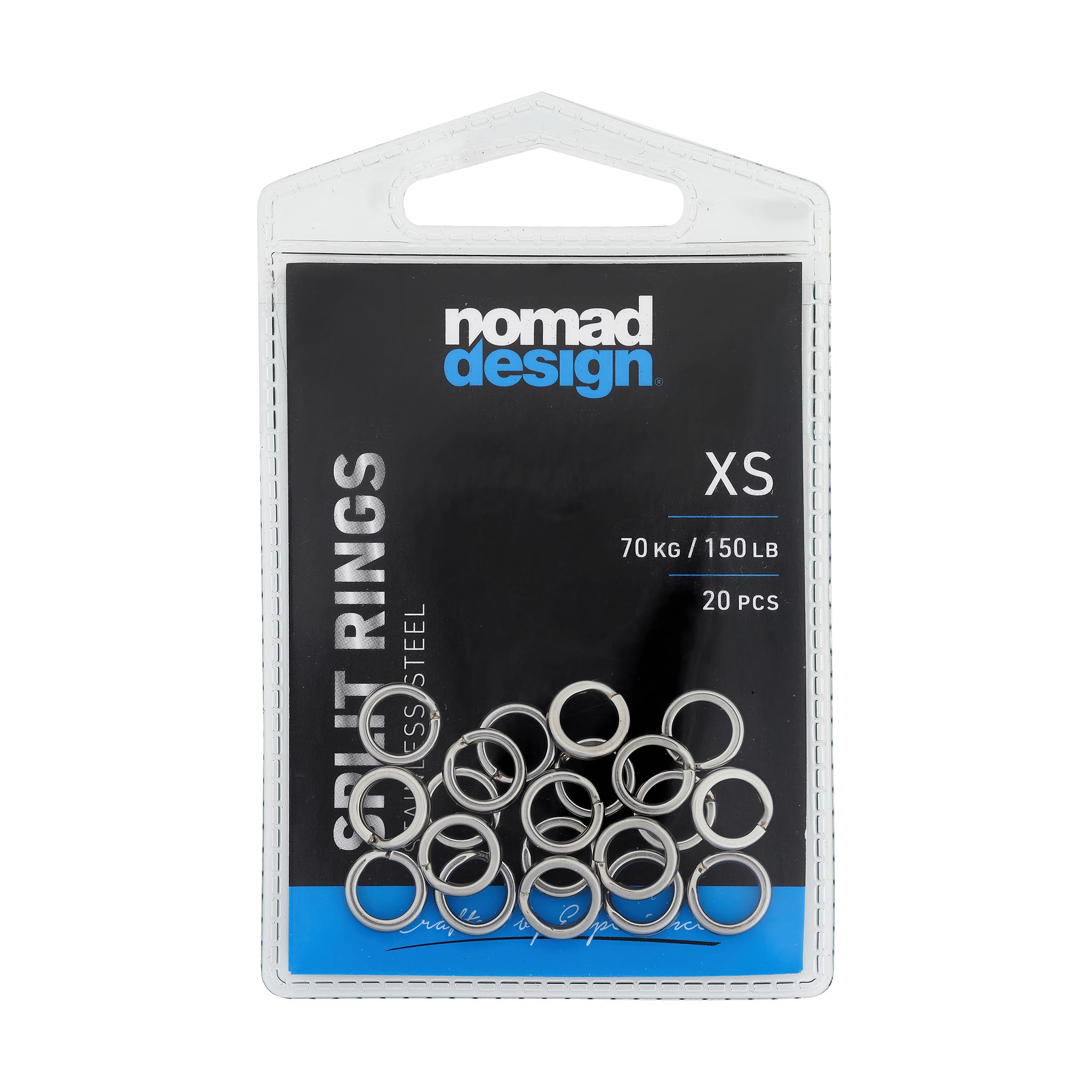 Nomad Design Split Rings - Durable Stainless Steel Key Rings for Keys, Lanyards & Outdoor Gear | Perfect for Camping, Hiking & Everyday Carry (EDC)