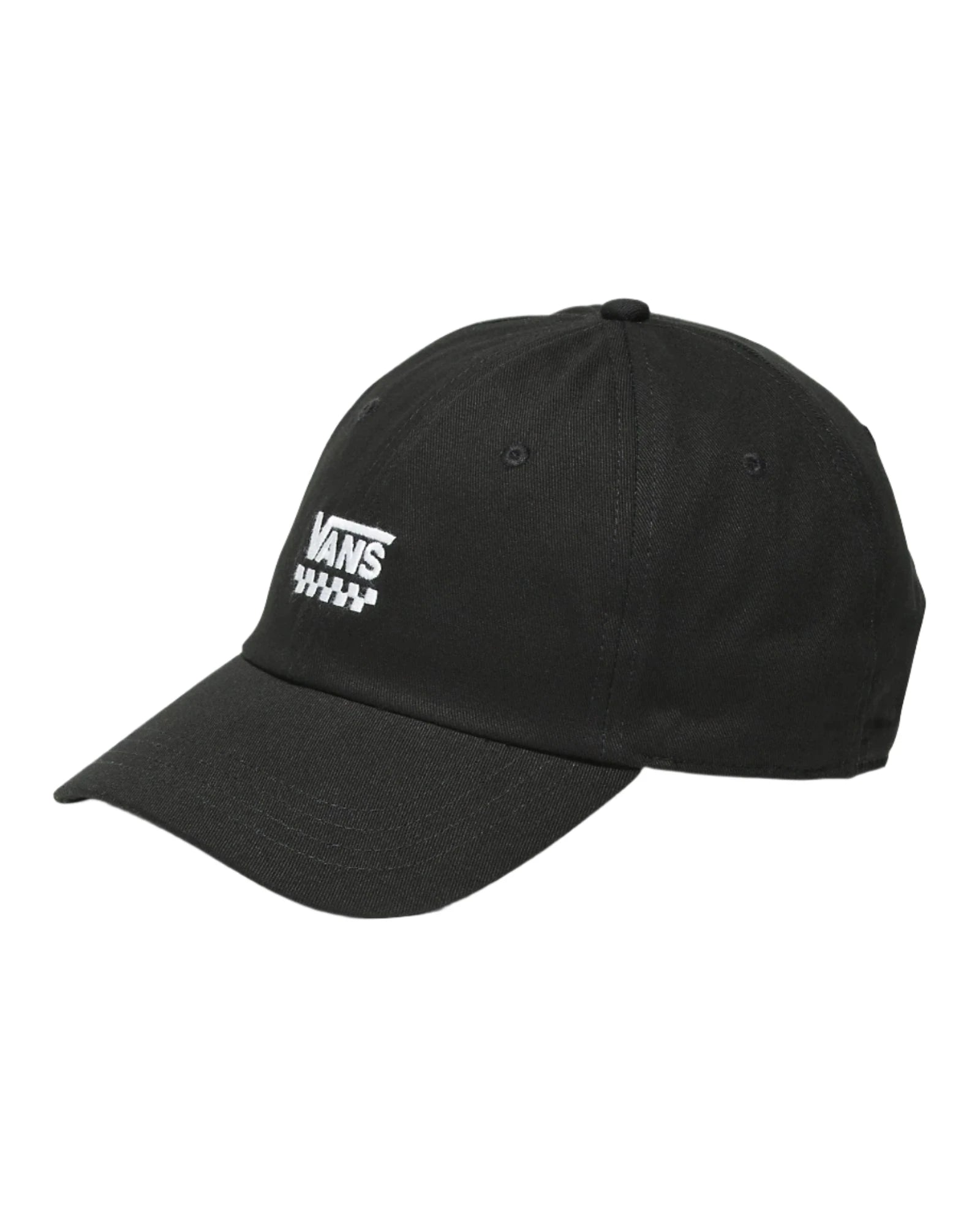 VANS Court Side Curved Bill Jockey Hat - Black Baseball Cap for Men & Women | Perfect for Casual Wear, Street Style & Outdoor Activities