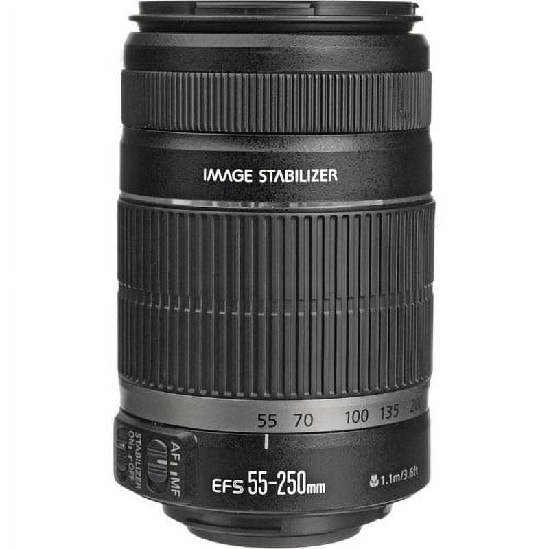 Canon EF-S 55-250mm f/4.5-5.6 IS II Telephoto Zoom Lens for DSLR Cameras - Perfect for Wildlife, Sports & Travel Photography