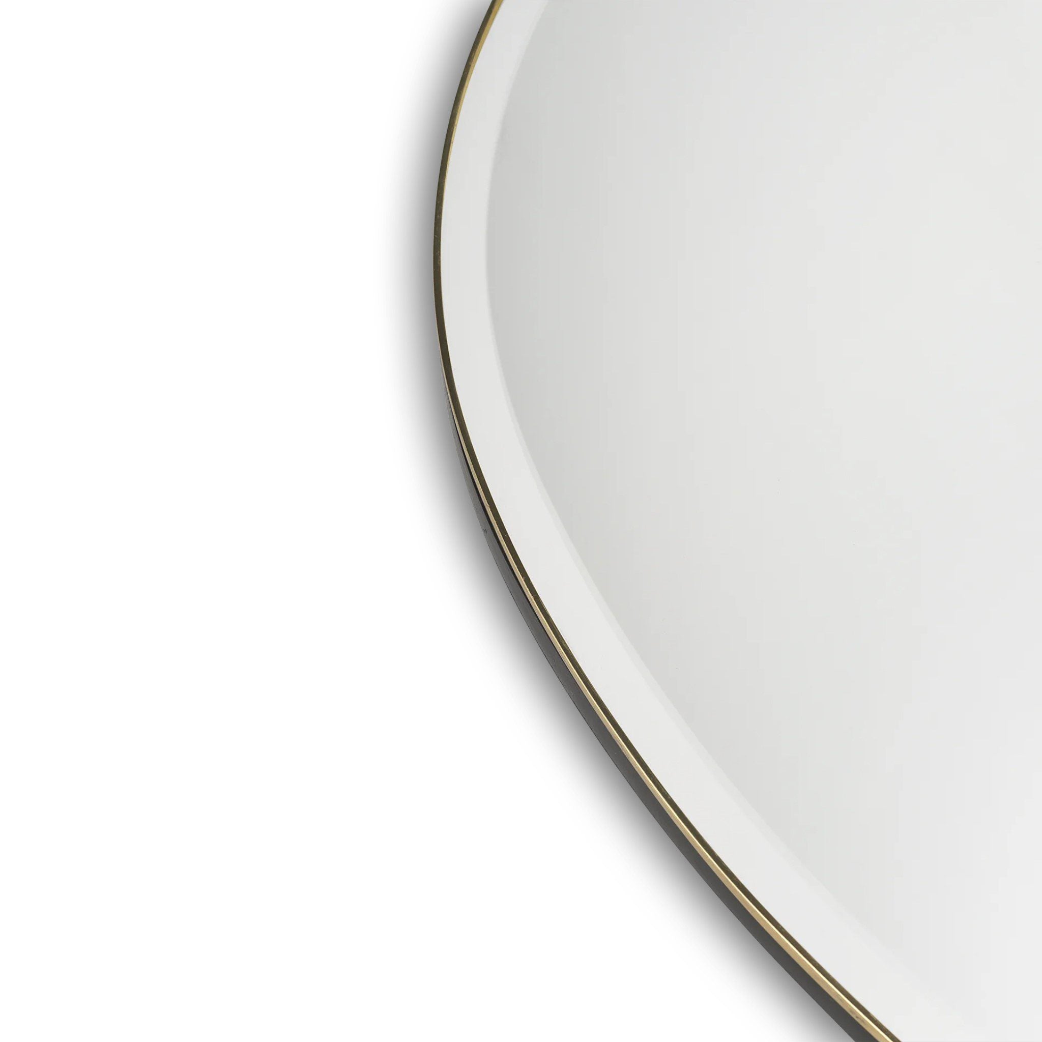FERM LIVING Pond Mirror XL - Large Round Brass Wall Mirror for Bathroom, Living Room & Bedroom Decor - Elegant Home Accent for Modern Interior Design