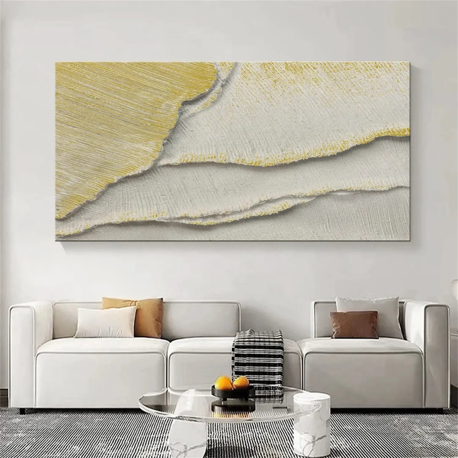 Minimalist Textured Plaster Art Painting - Abstract Wall Decor for Living Room, Bedroom & Office | #MM299