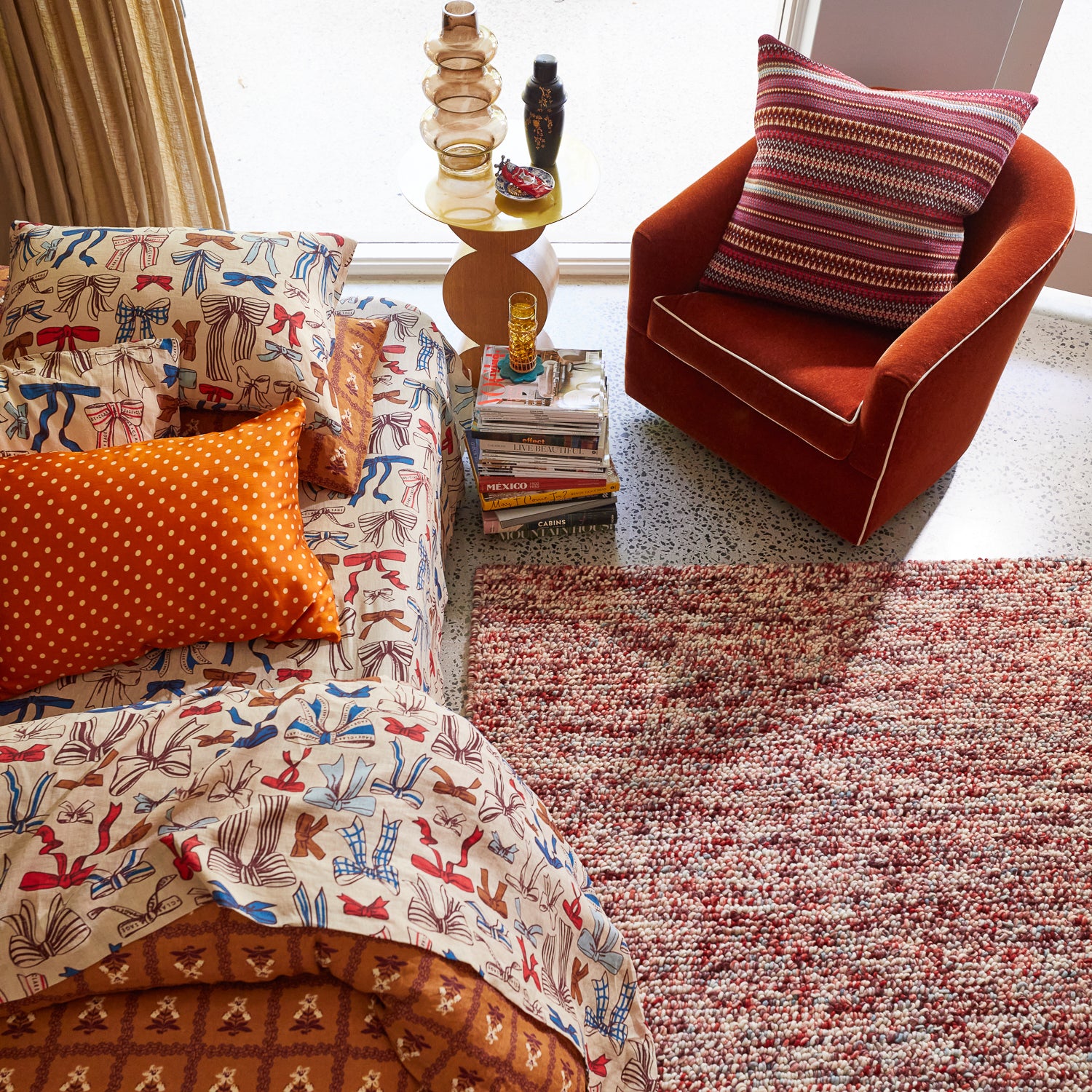 Handmade Capi Knot Rug - Soft & Durable Natural Fiber Area Rug in Almond - Perfect for Living Room, Bedroom, or Nursery Decor