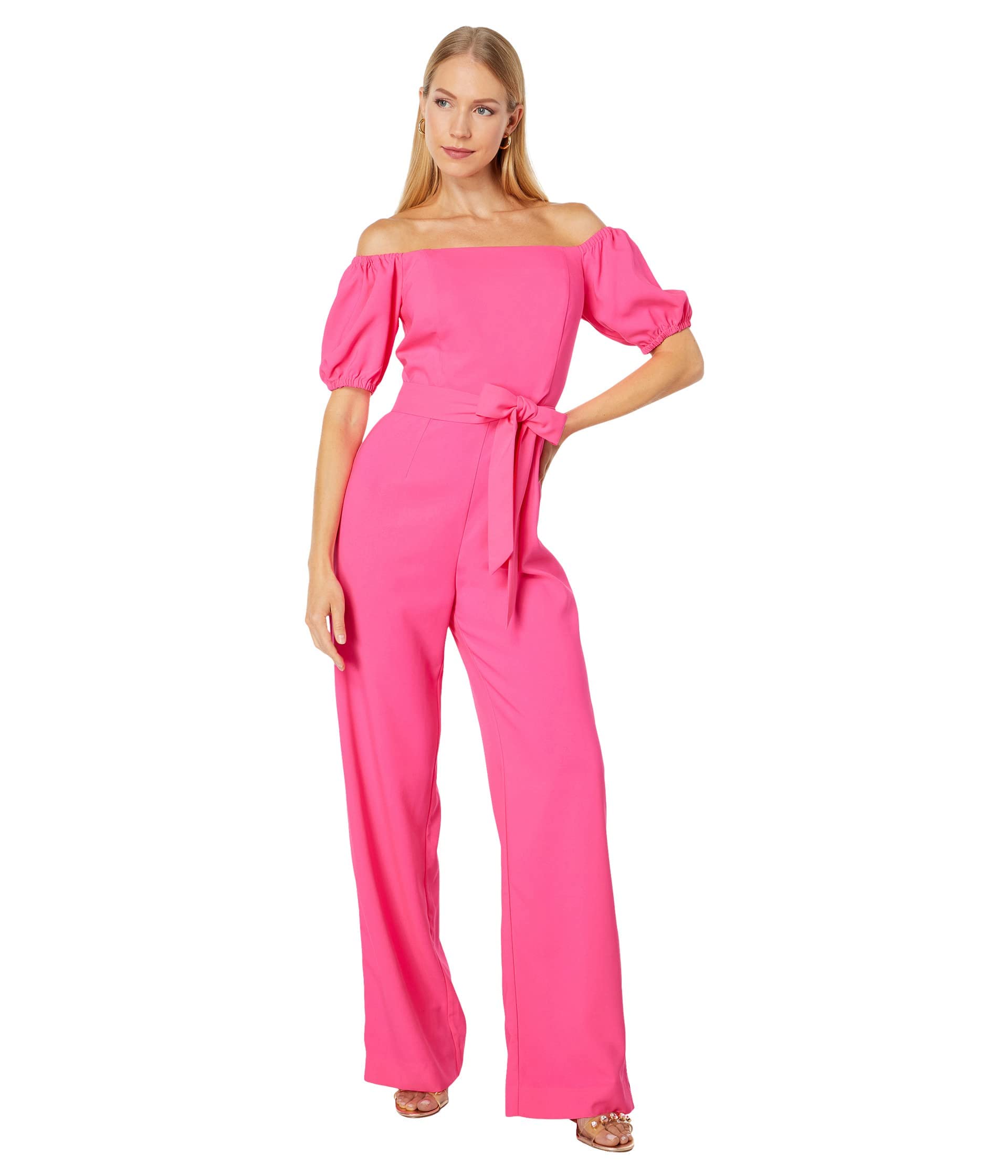 Lilly Pulitzer Jada Jumpsuit for Women - Floral Print Romper with Pockets | Perfect for Beach Vacation, Summer Party & Casual Outings