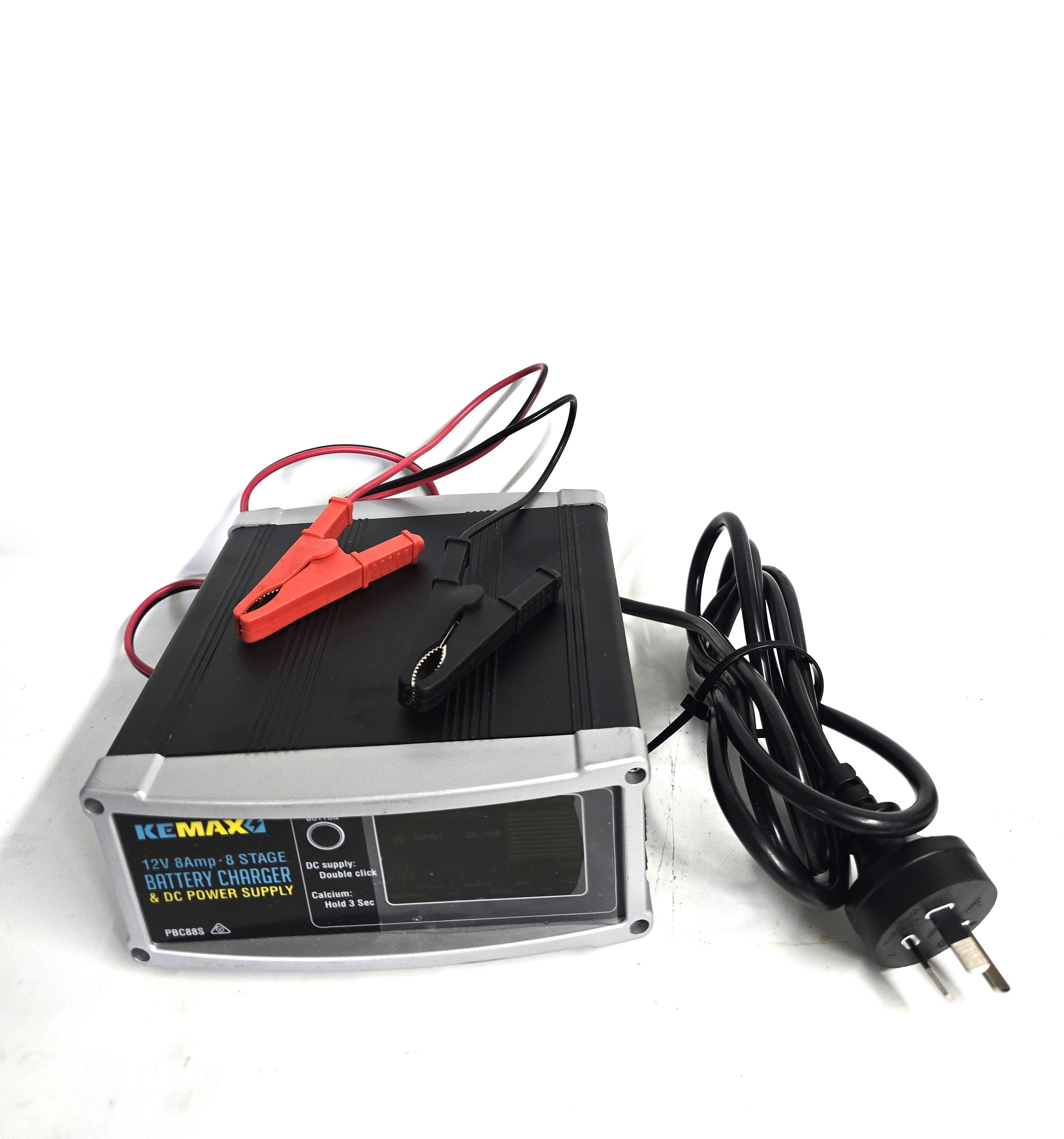 12V 8AMP Smart Car Battery Charger - 8 Stage Charging with LCD Display - Perfect for Cars, Trucks, SUVs & Motorcycles - Auto Maintenance & Emergency Power Supply